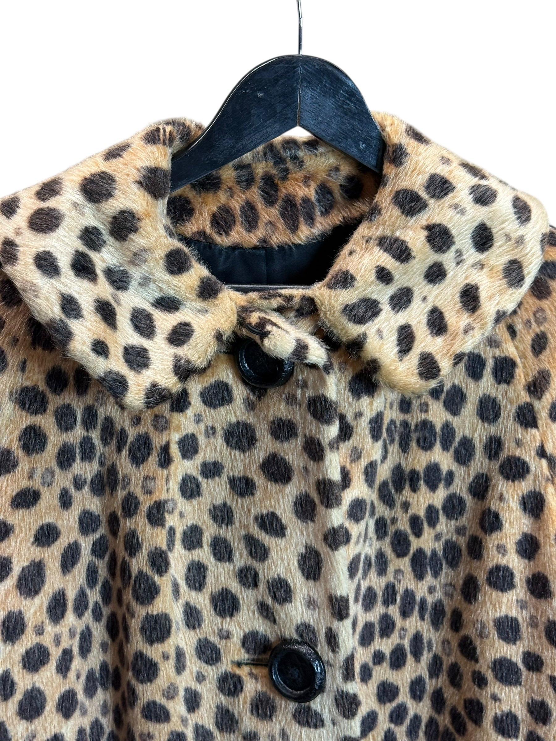 Vintage Sportowne “Chita” Leopard Print Coat