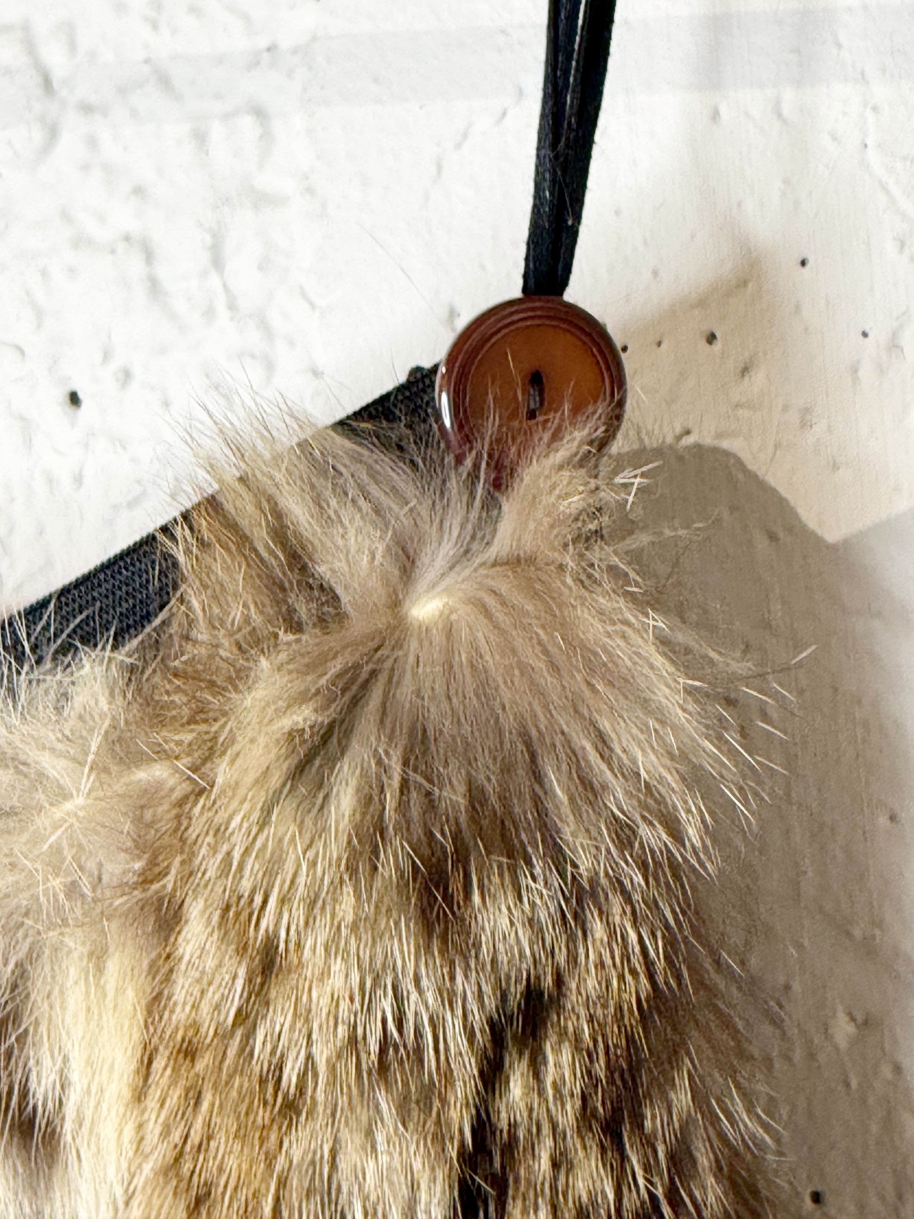 Vintage Leopard Print Fur Skirt