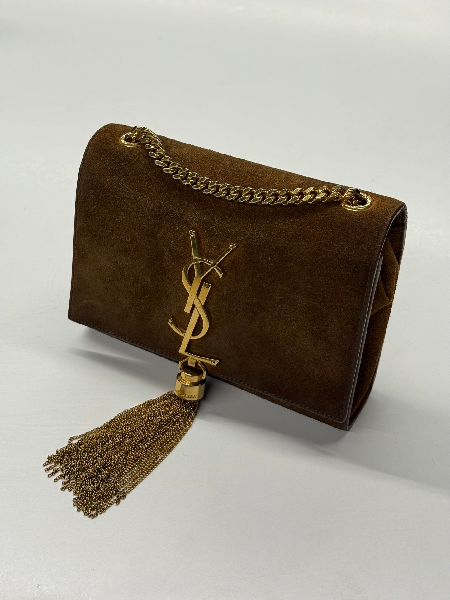 Saint Laurent Kate Tassel Small Bag in Suede