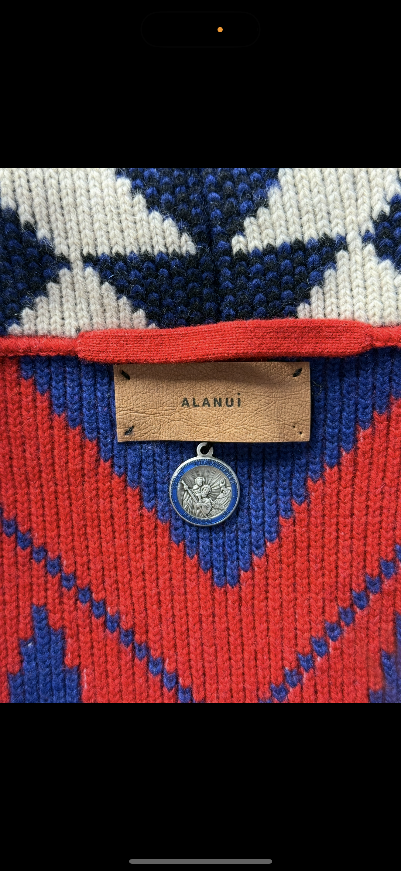 Alanui Icon Jacquard Cardigan in 100% Cashmere – Made in Italy