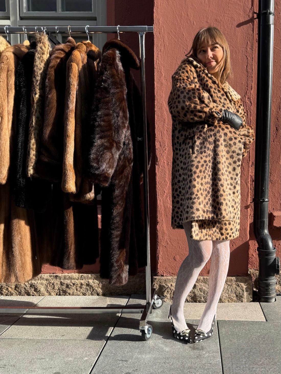 Vintage Sportowne “Chita” Leopard Print Coat