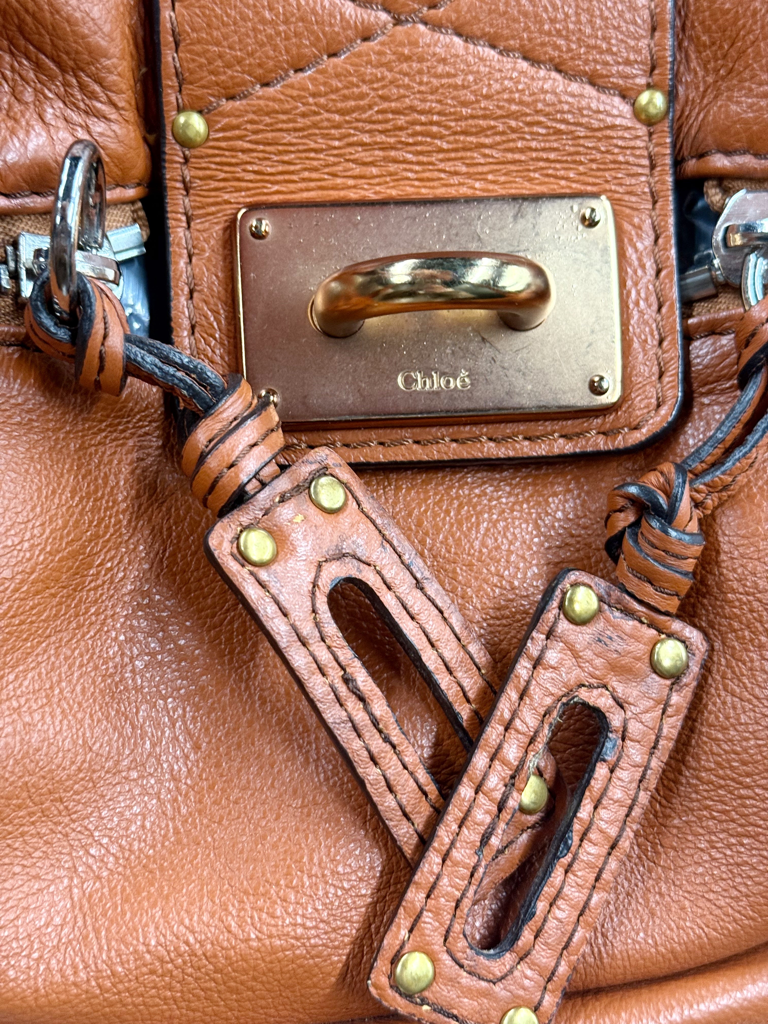 Chloé Paddington Bag in Tan Leather