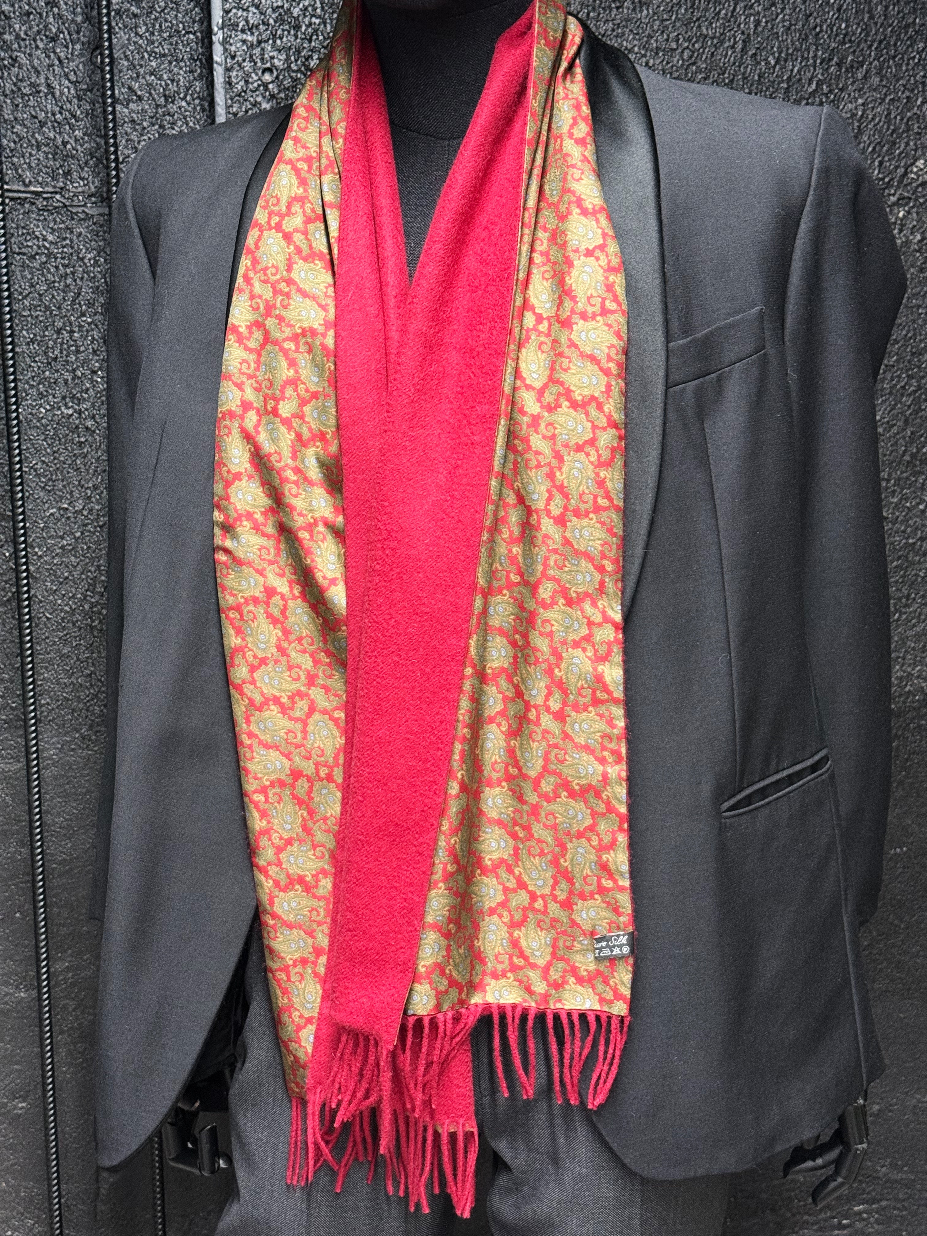 Reversible Scarf in Cashmere & Silk