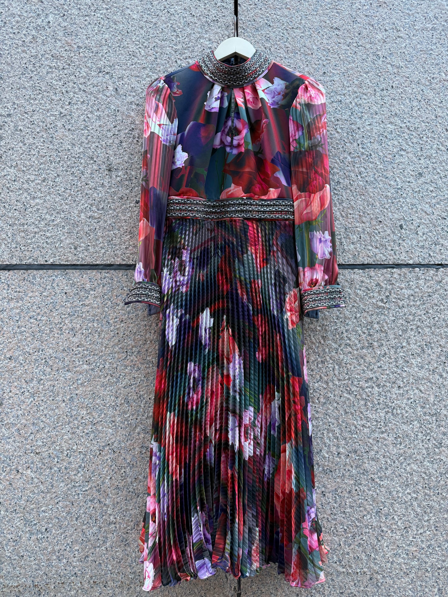 Karen Millen Floral Pleated Dress
