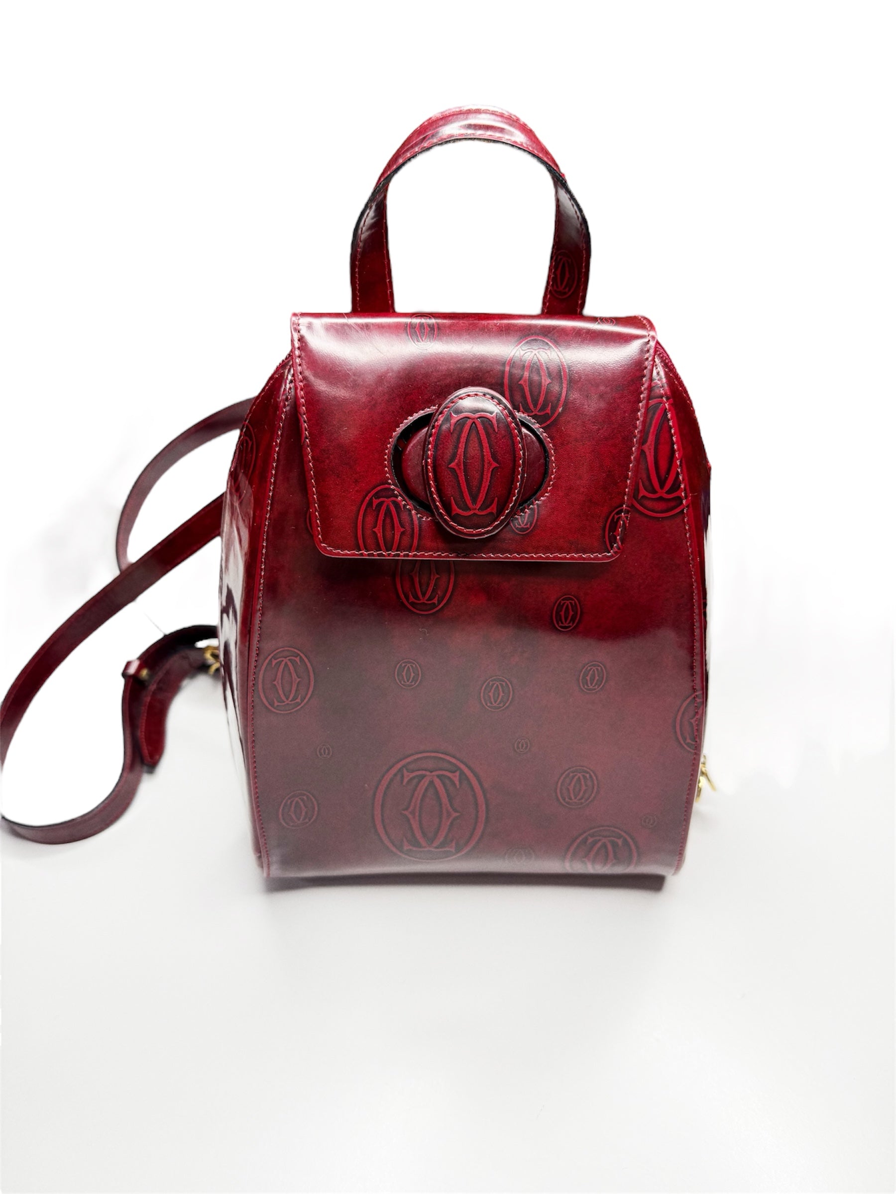 Cartier Happy Birthday Backpack – Bordeaux Red Calf Leather
