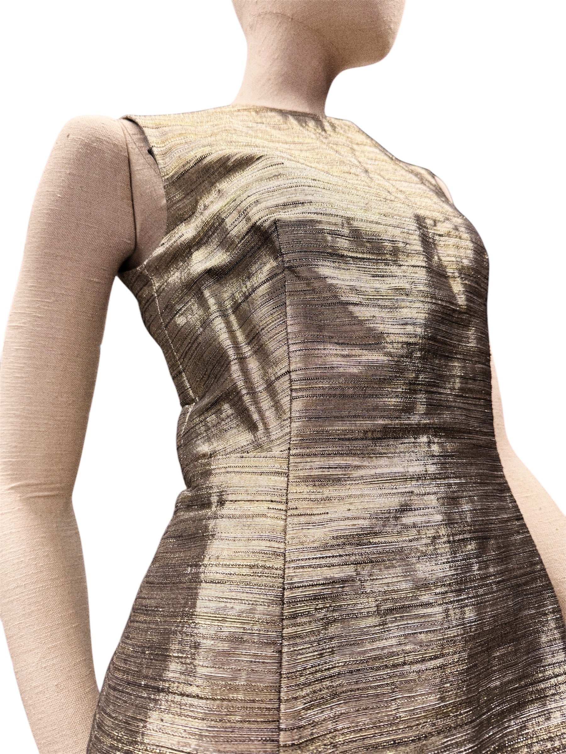 Alexander McQueen Metallic Mini Dress