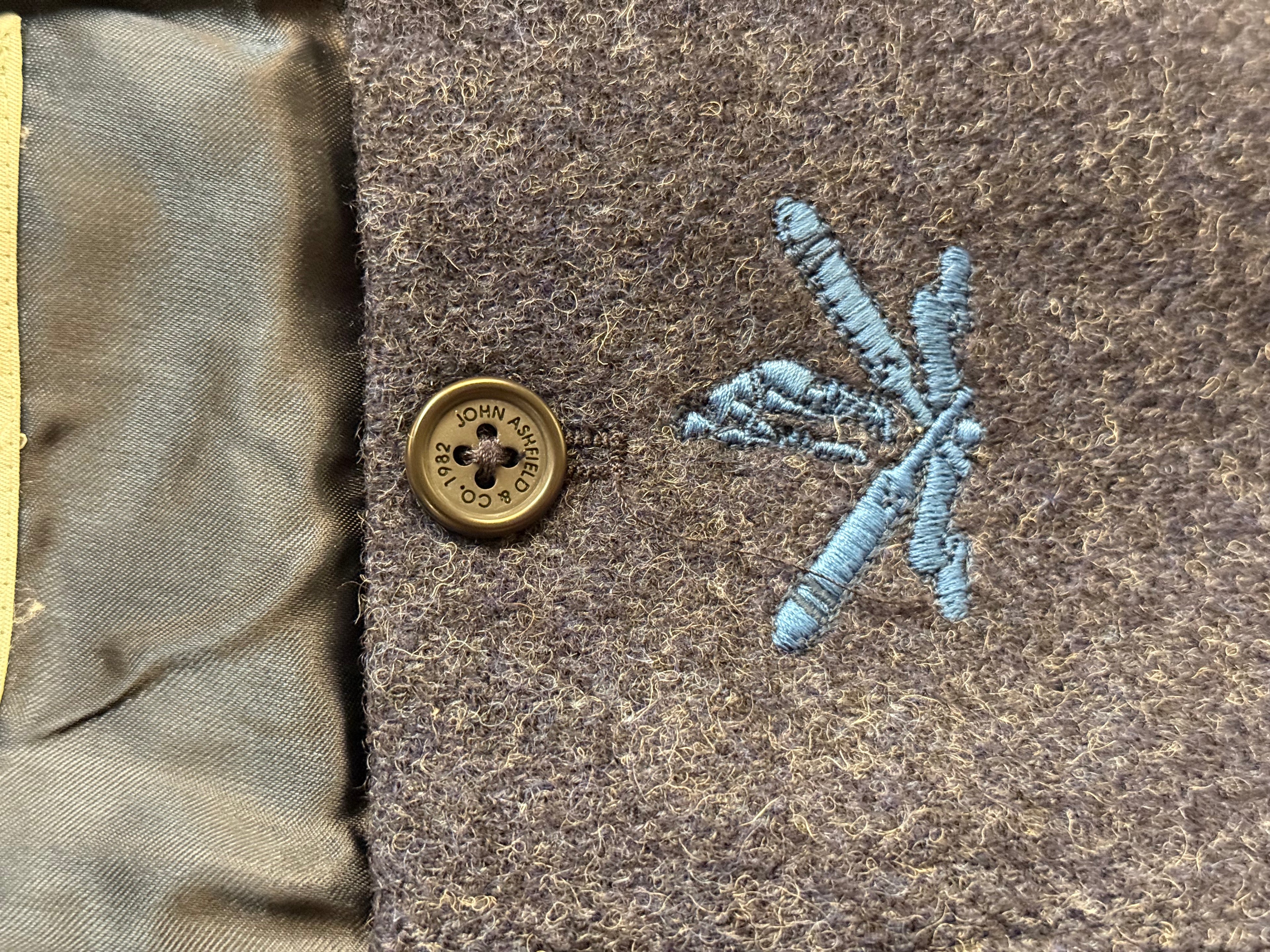 JOHN ASHFIELD Harris Tweed Wool Blazer - 38