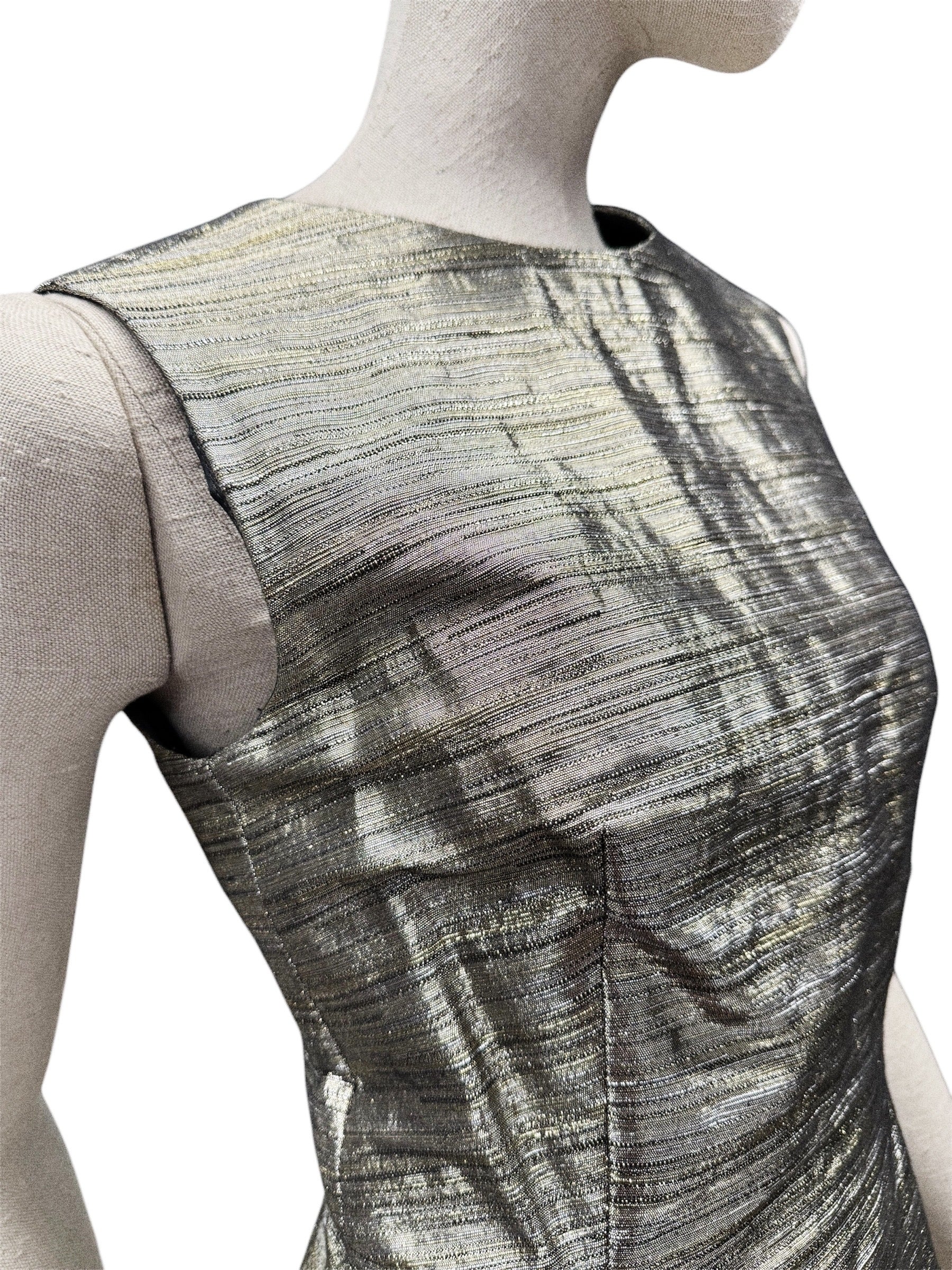 Alexander McQueen Metallic Mini Dress