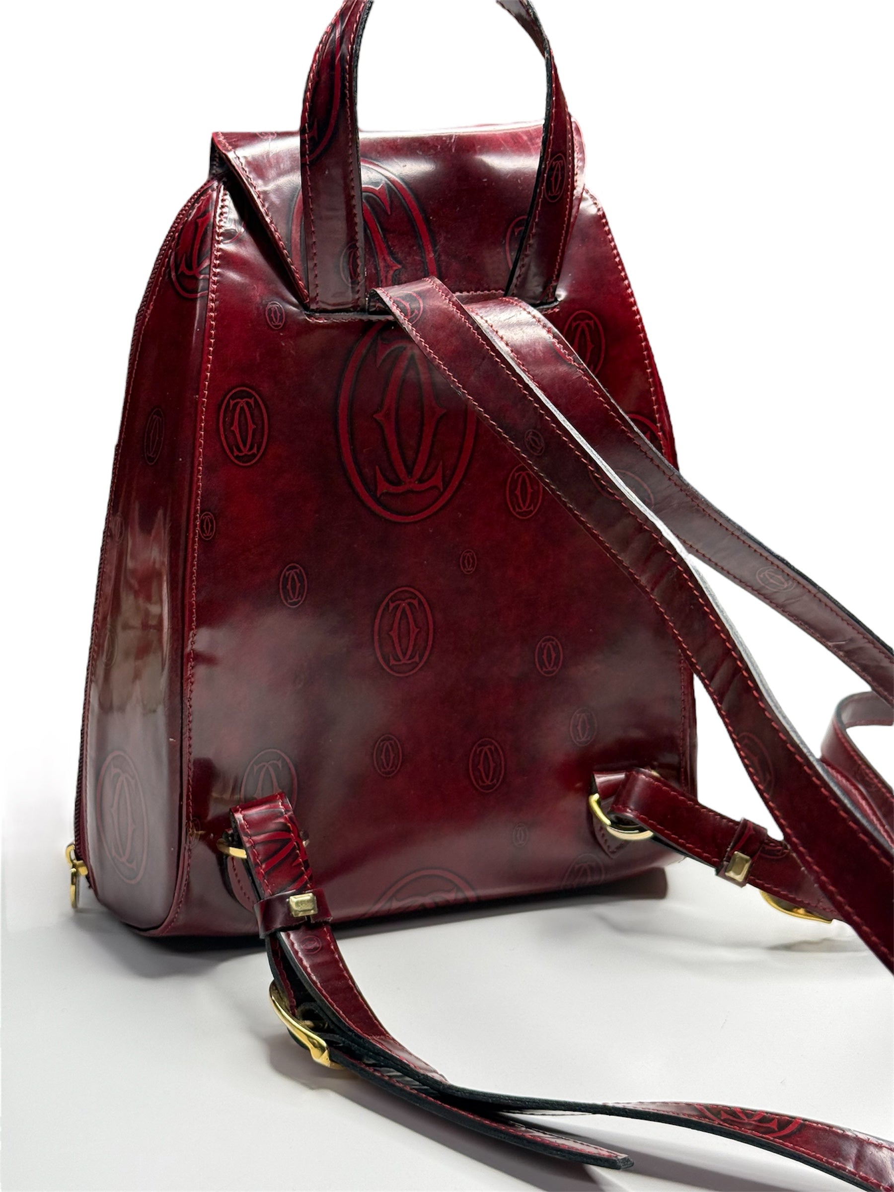 Cartier Happy Birthday Backpack – Bordeaux Red Calf Leather