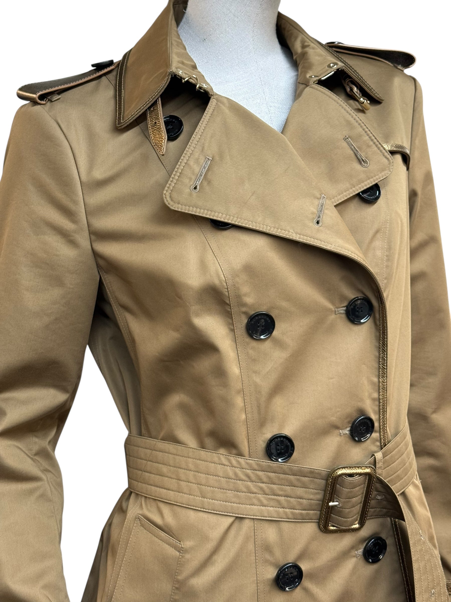 BURBERRY PRORSUM London Short Trench Coat - EU 40