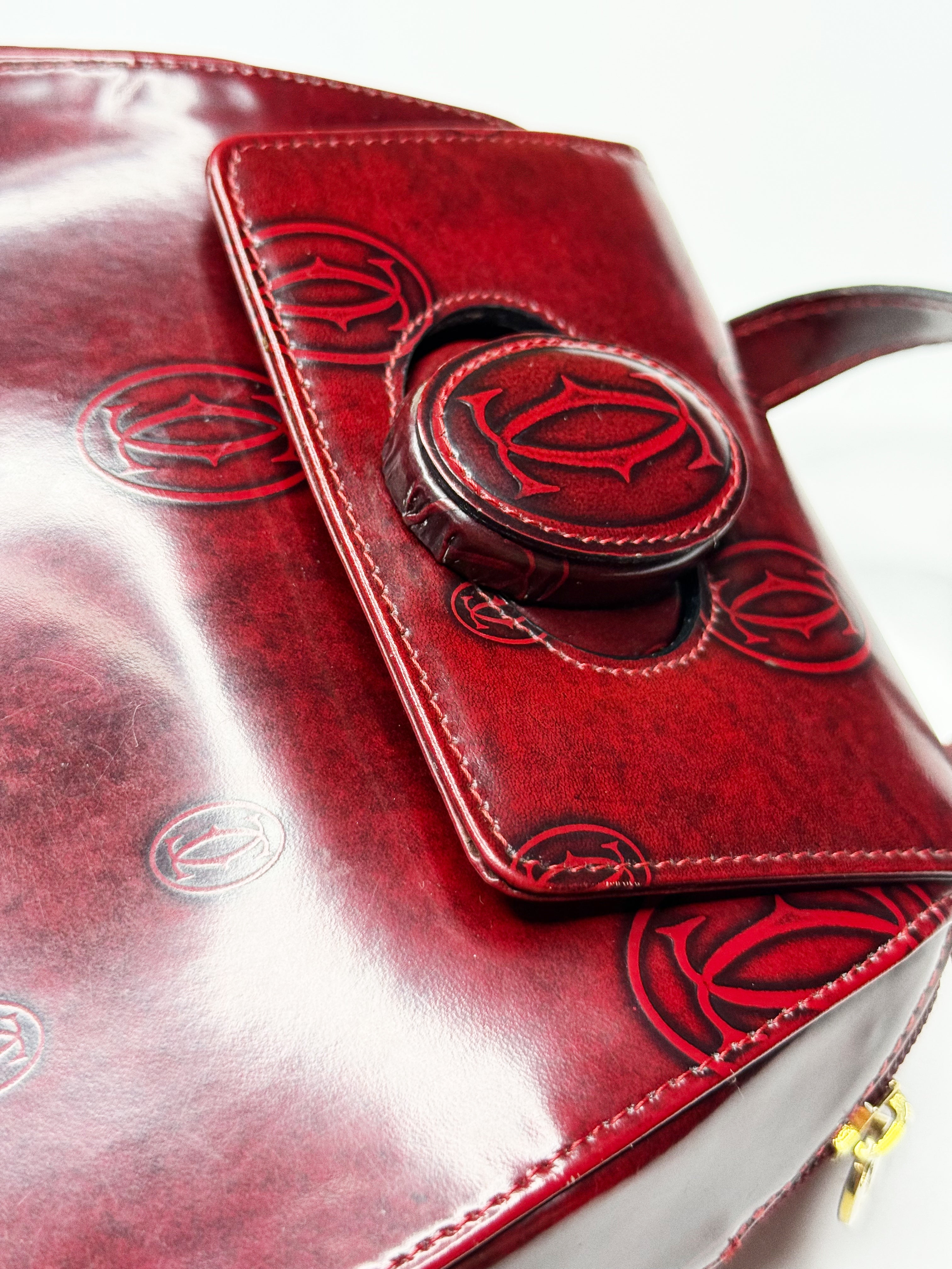 Cartier Happy Birthday Backpack – Bordeaux Red Calf Leather