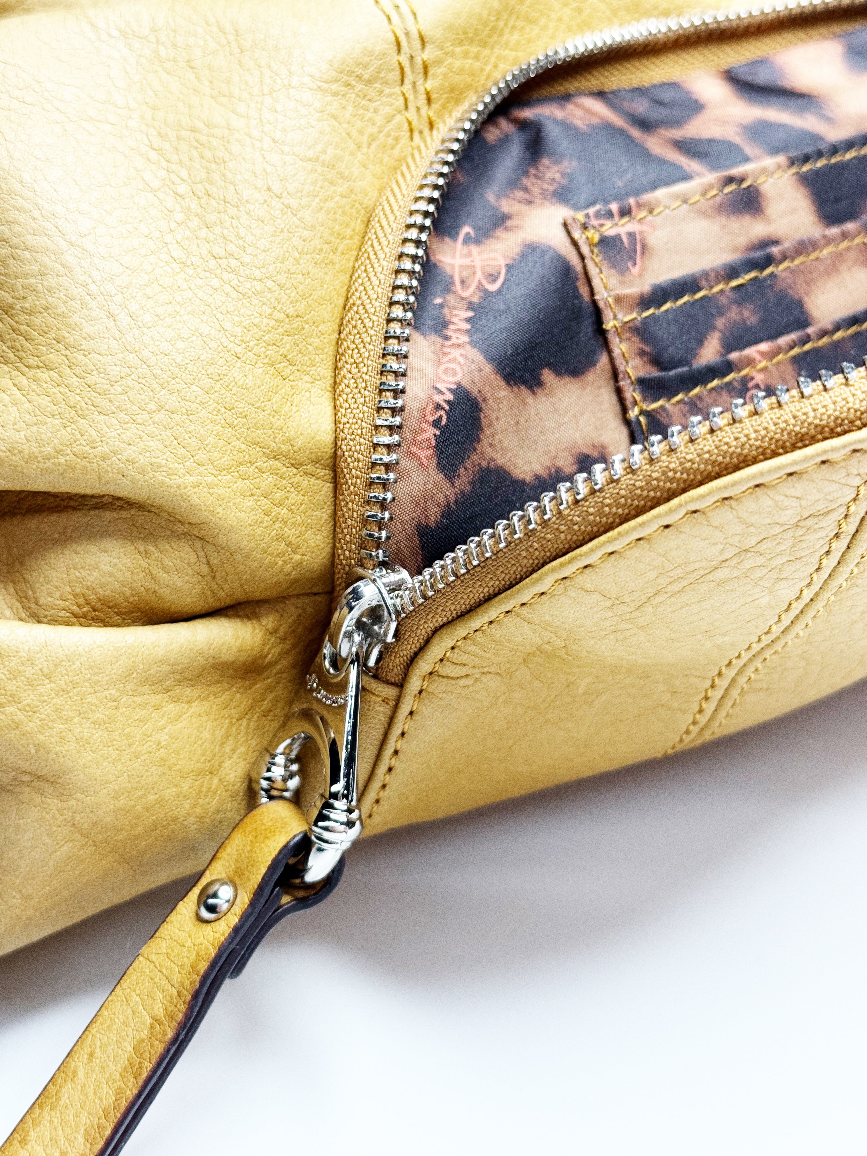 Makowsky Gathered Leather Shoulder Bag