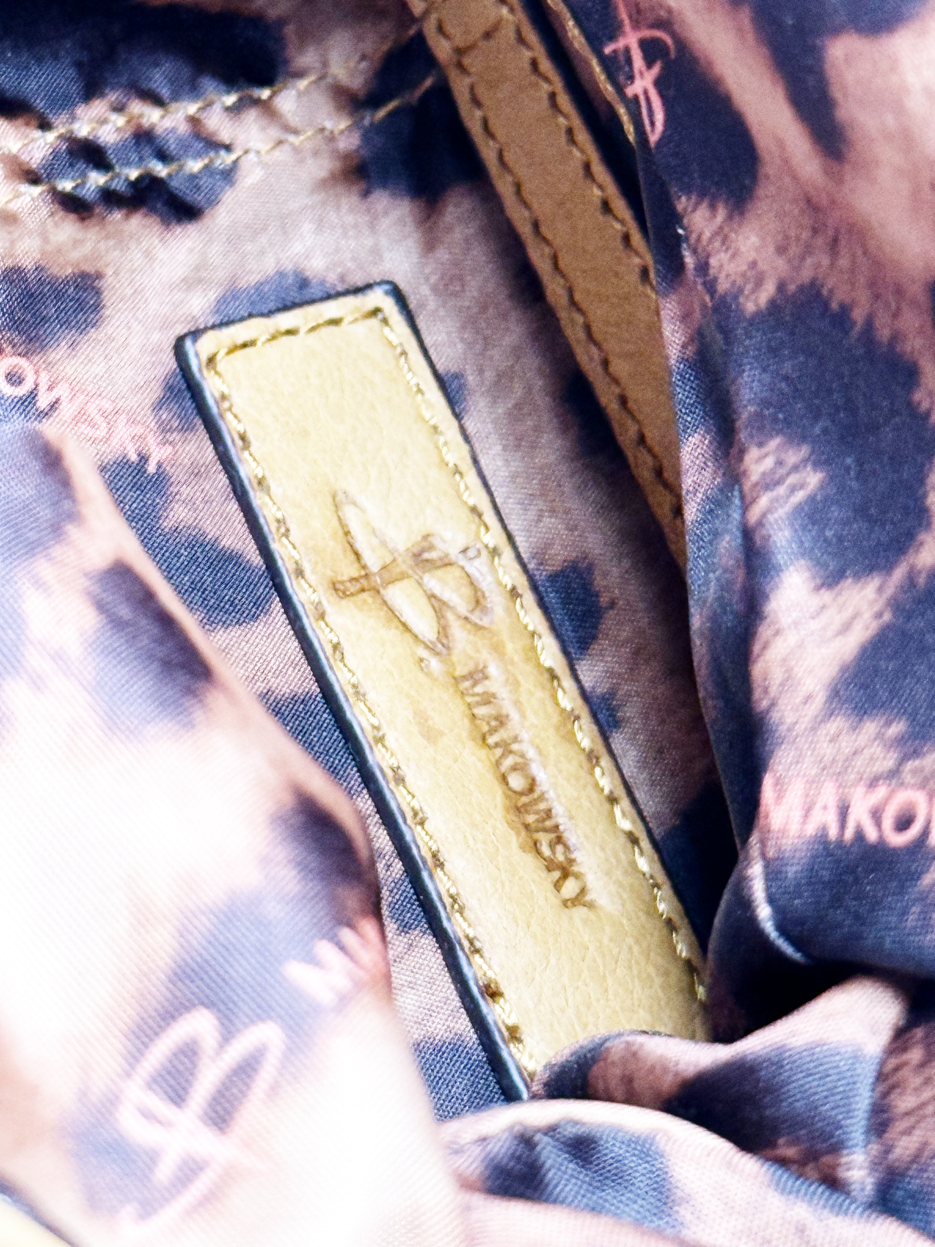 Makowsky Gathered Leather Shoulder Bag