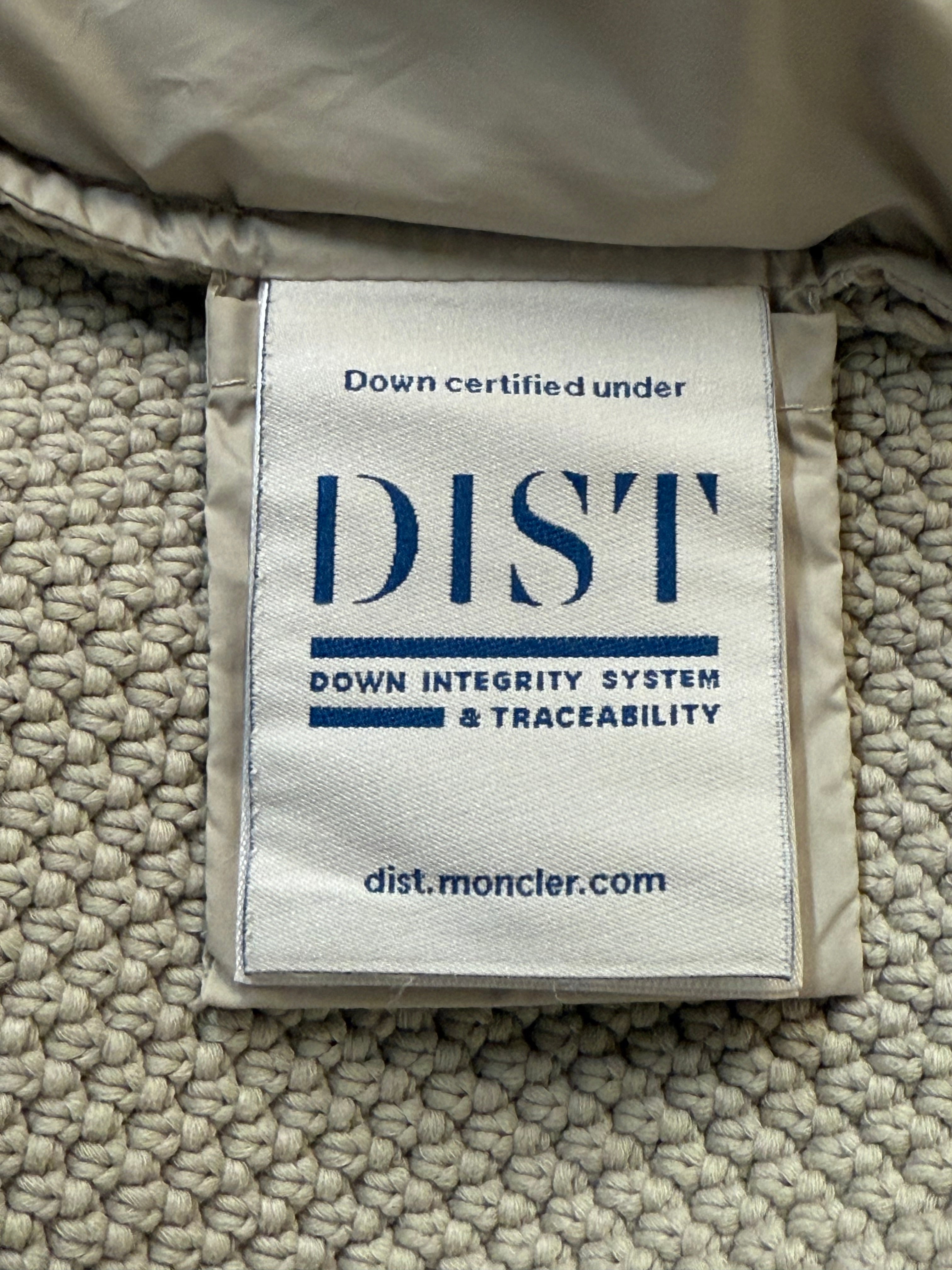 MONCLER Beige Down-Knit Hybrid Jacket - L