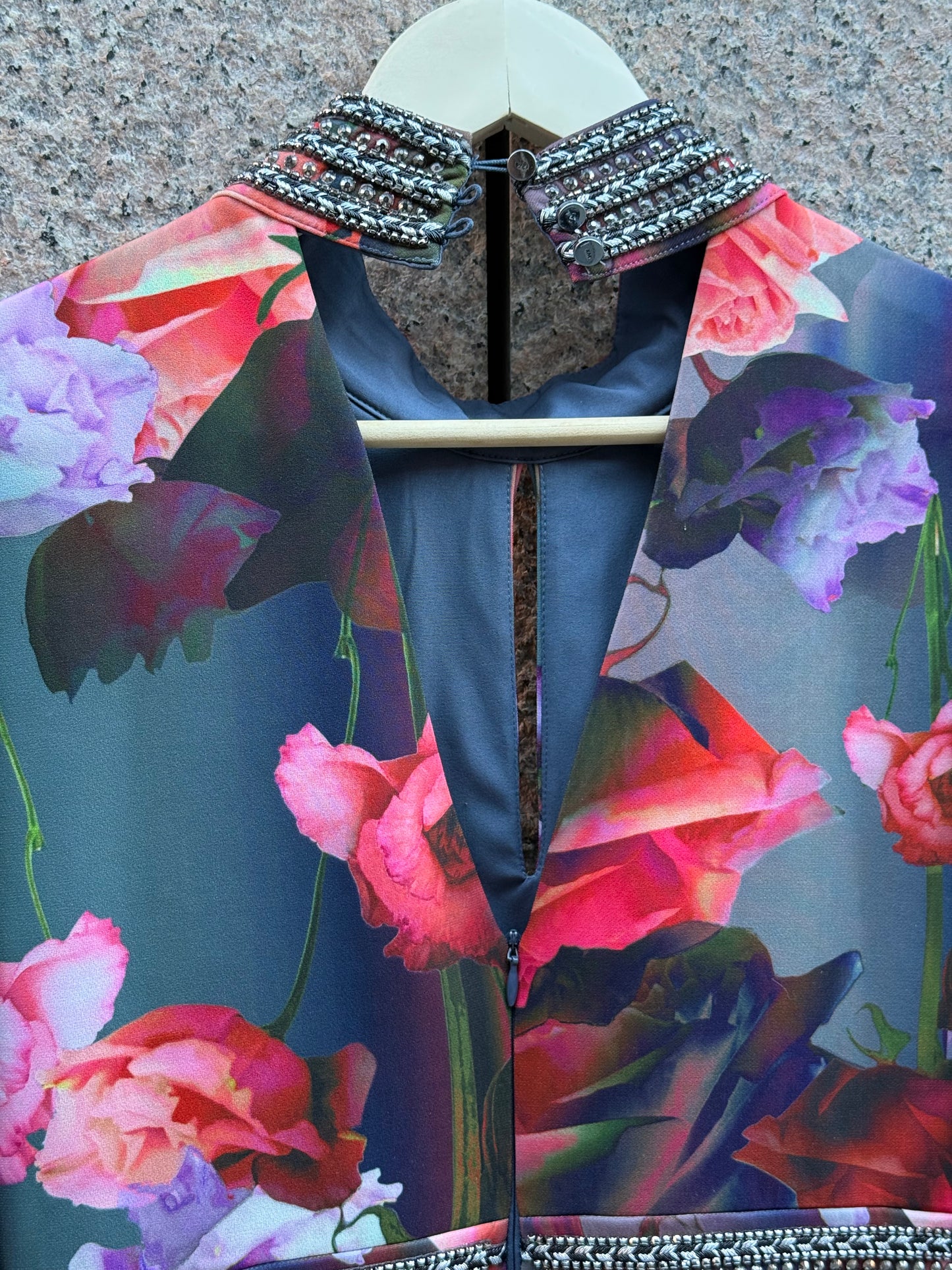Karen Millen Floral Pleated Dress