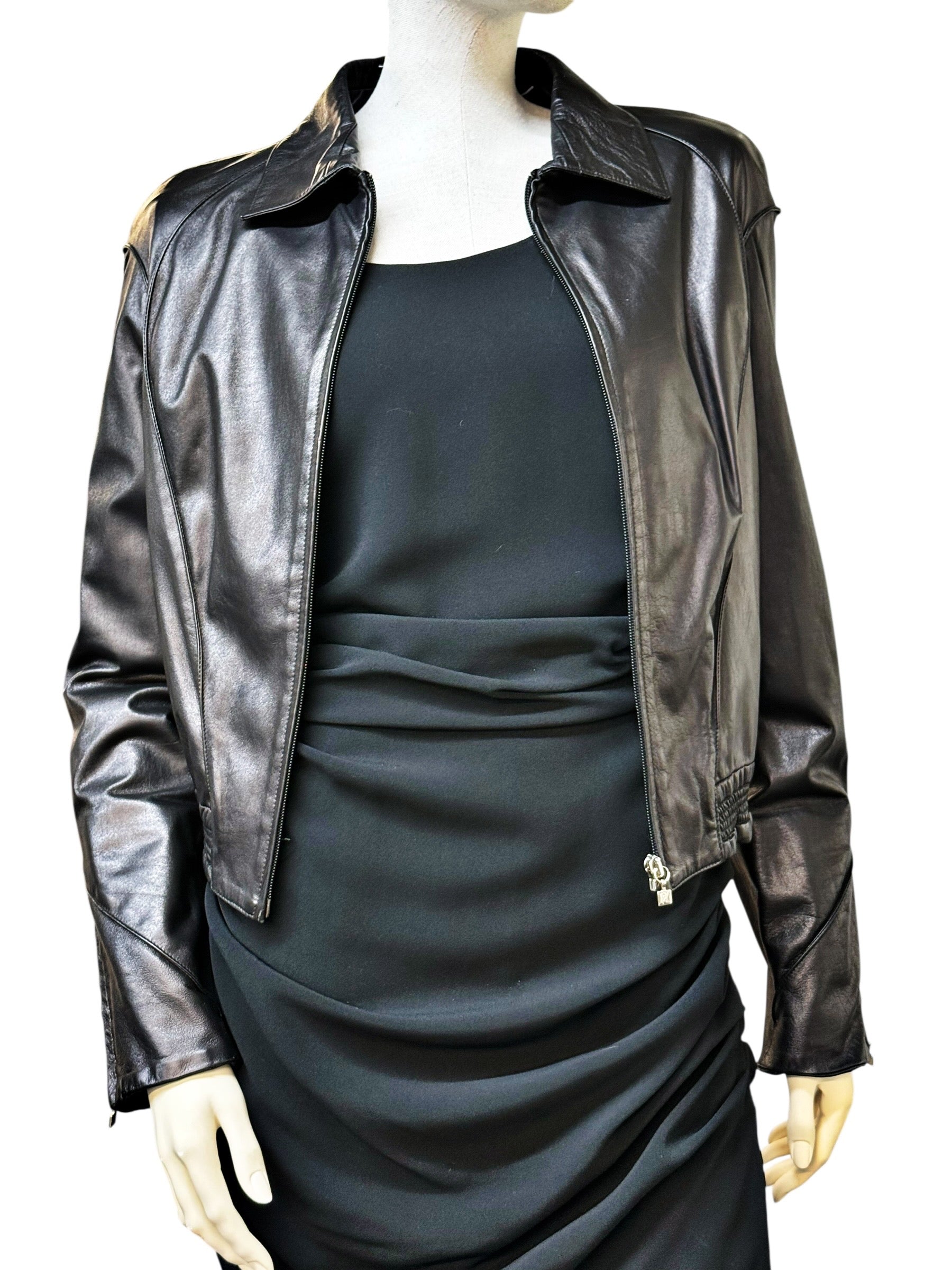 Claude Montana Vintage Leather Jacket - EU 38