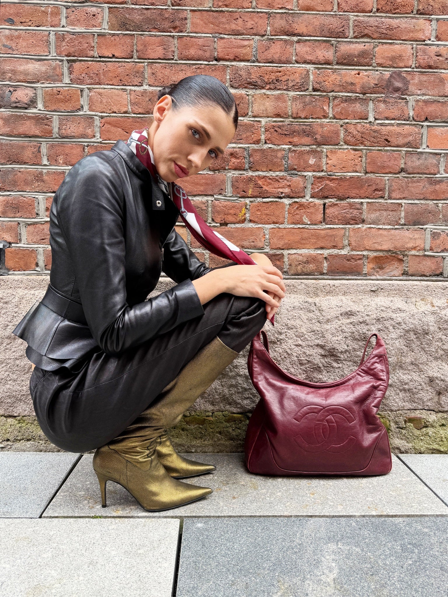 GUCCI Black Leather Jacket – Made in Italy