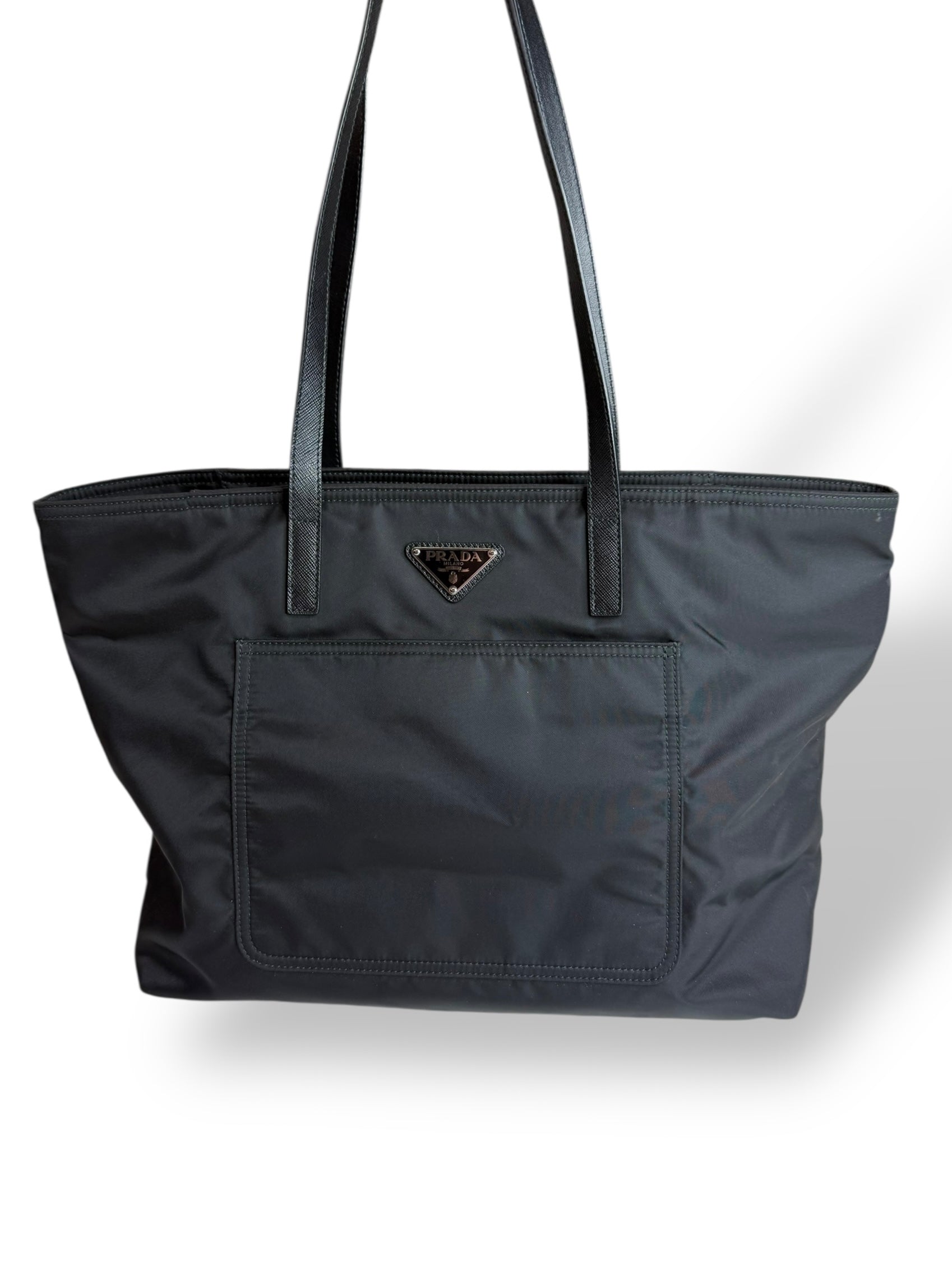 Prada Black Nylon Tote Bag