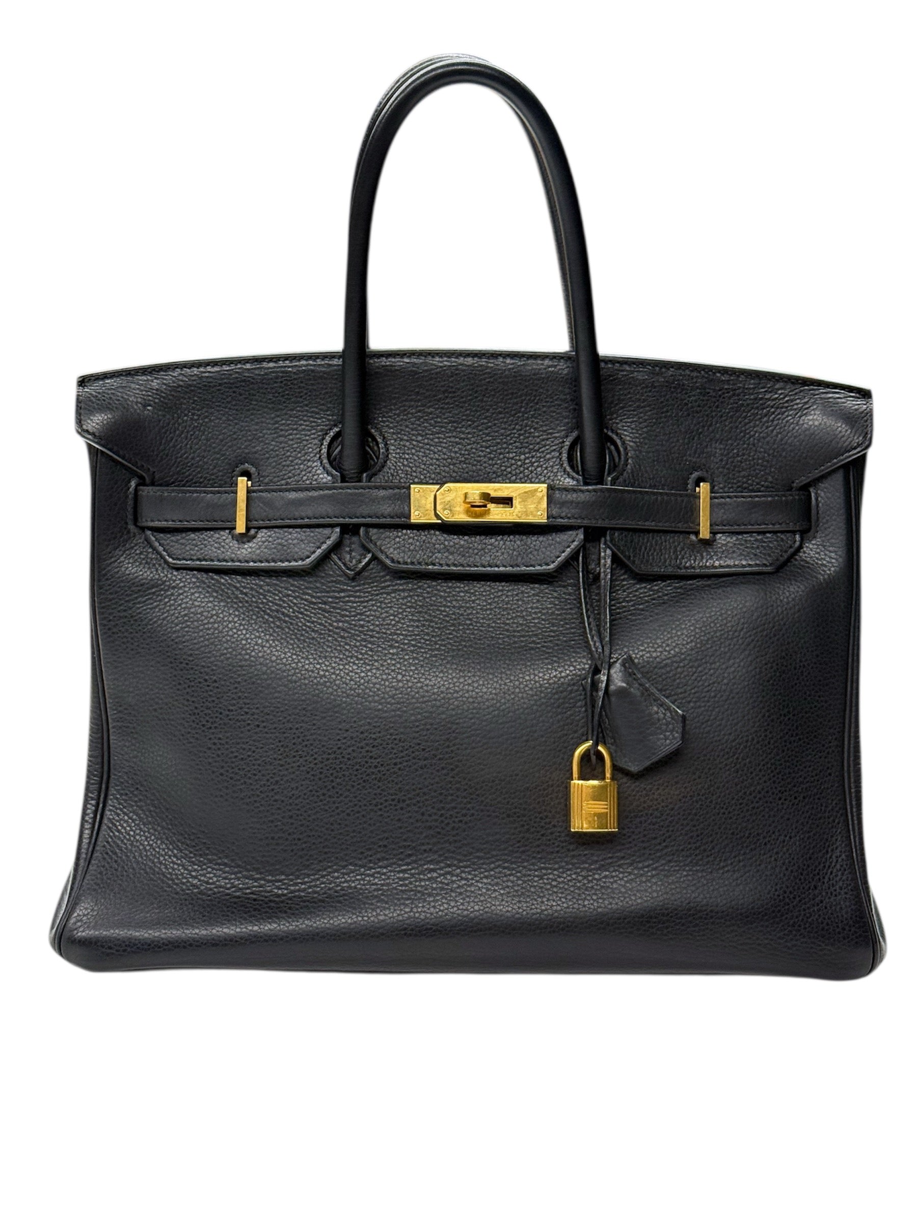 Hermès Birkin 35 Black Togo Leather Bag with Gold Hardware