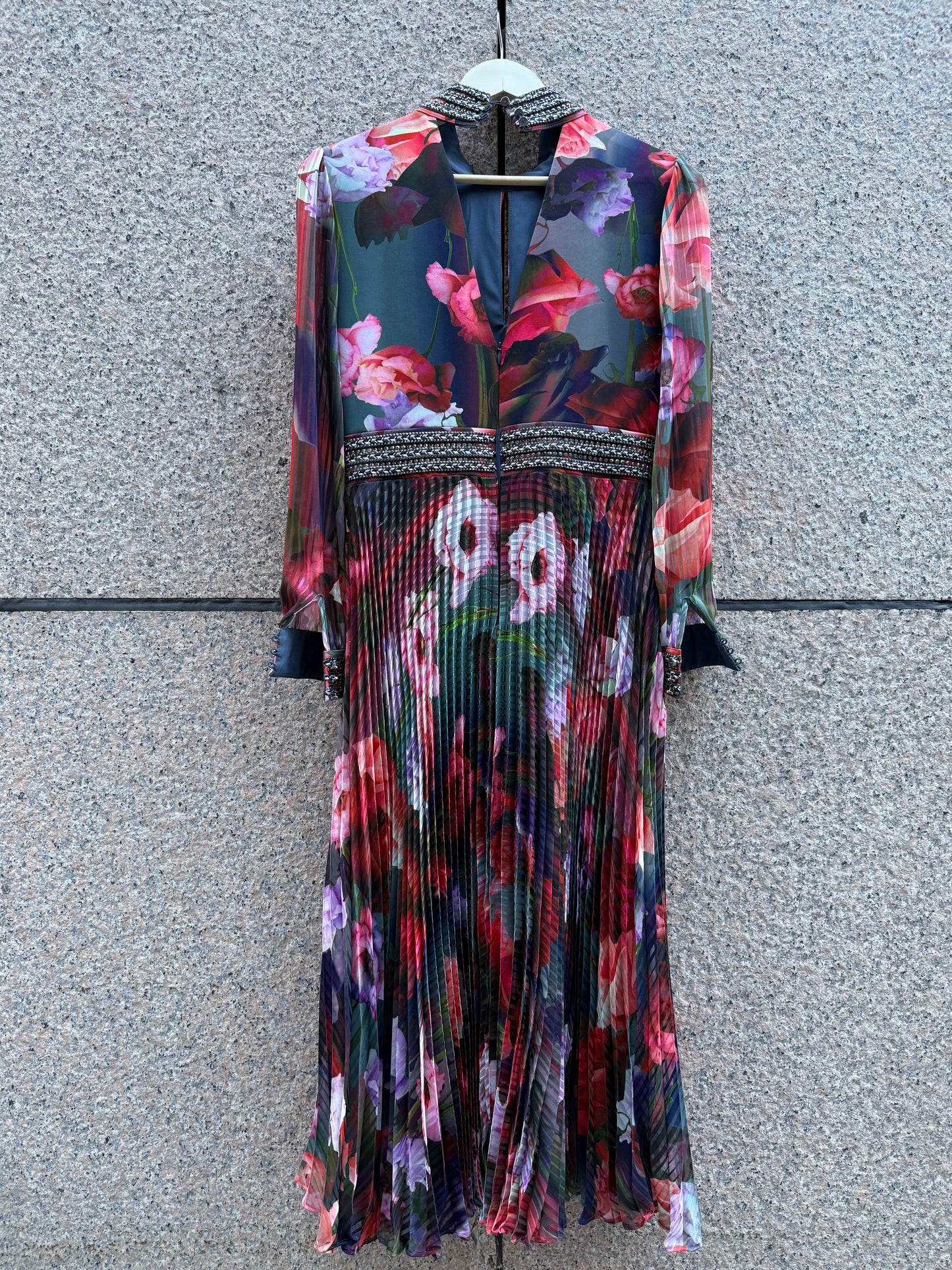 Karen Millen Floral Pleated Dress
