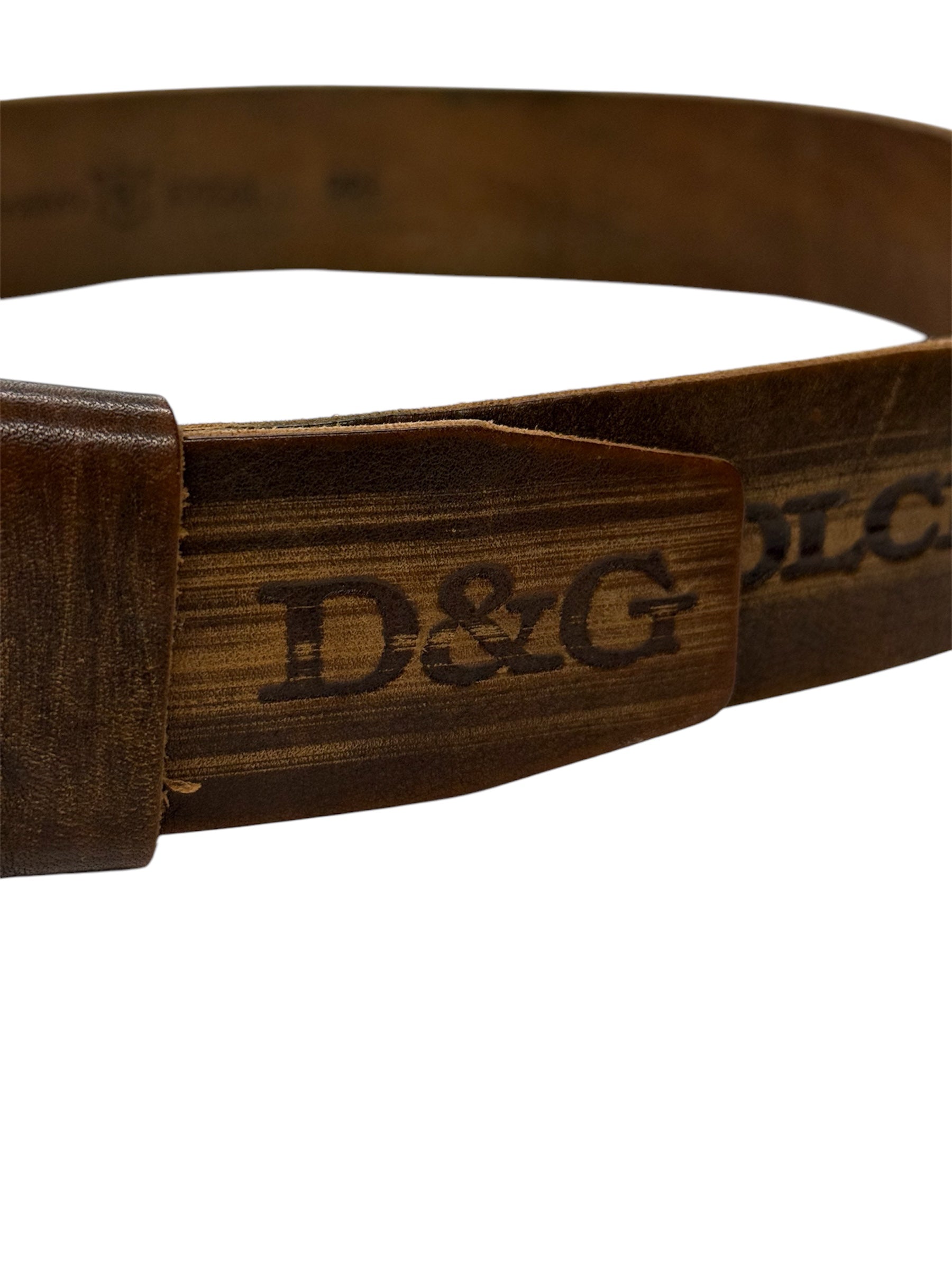 Dolce & Gabbana Brown Leather Belt