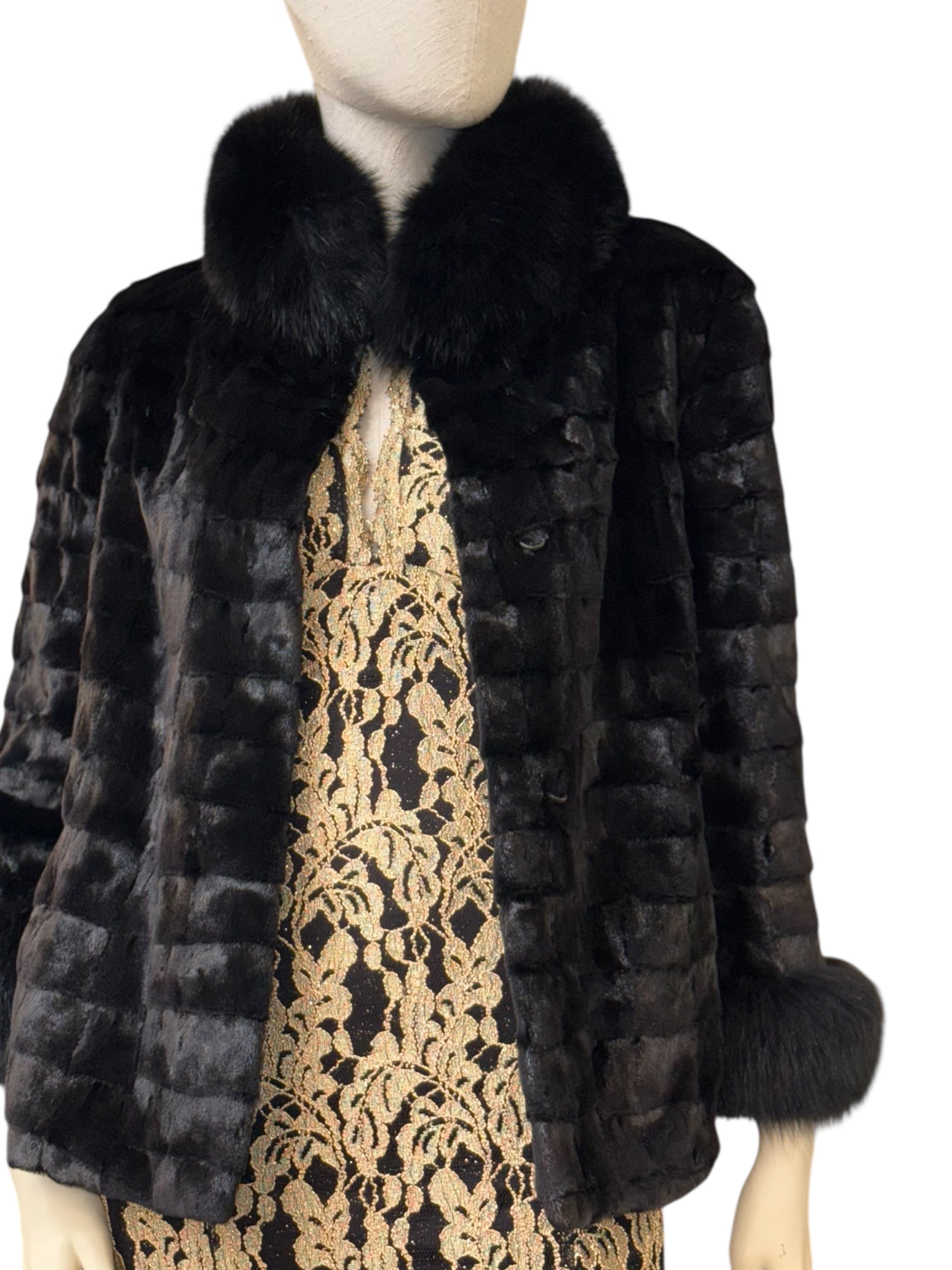 Møller Black Fur Jacket - S