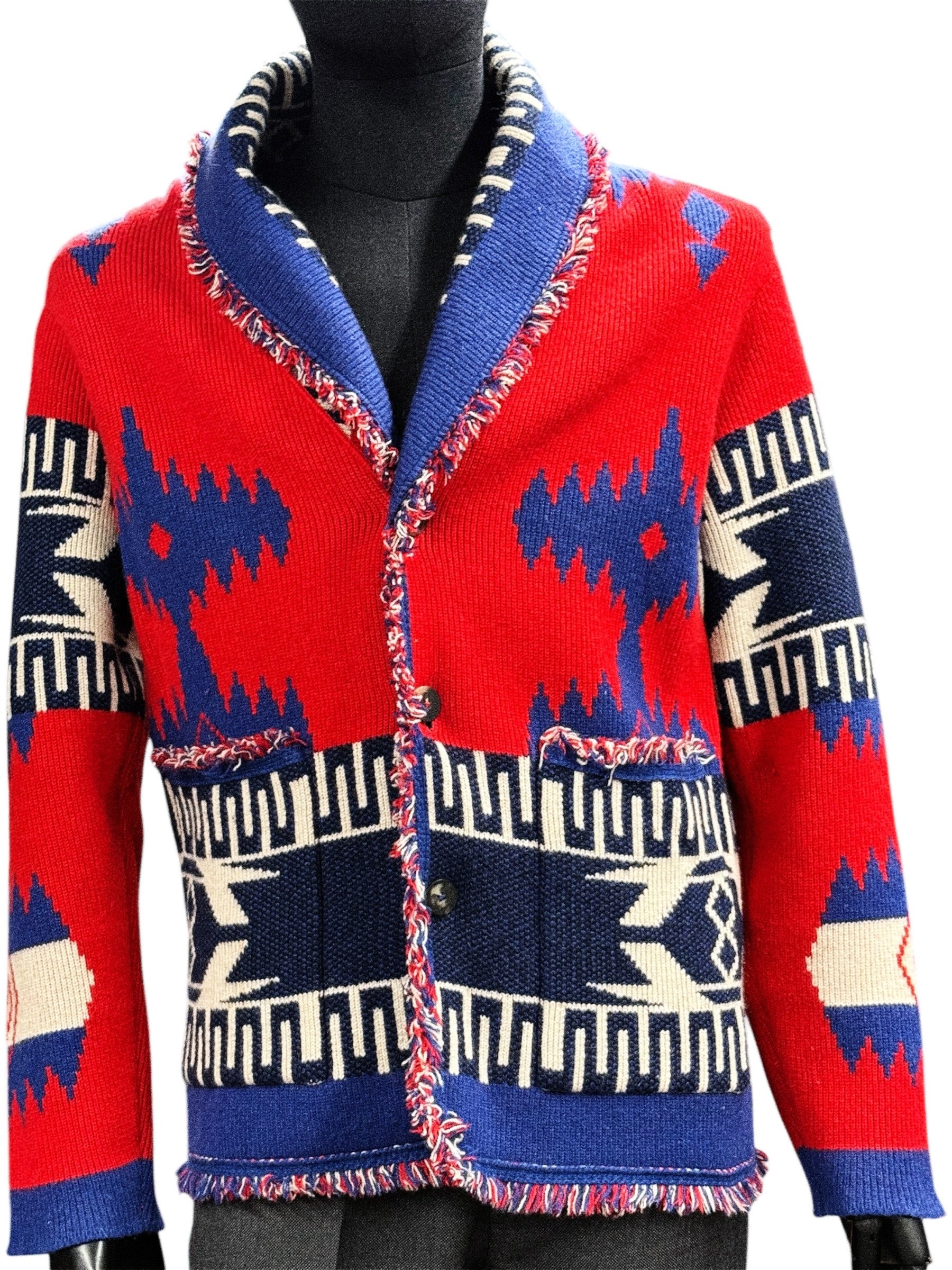 Alanui Icon Jacquard Cardigan in 100% Cashmere – Made in Italy