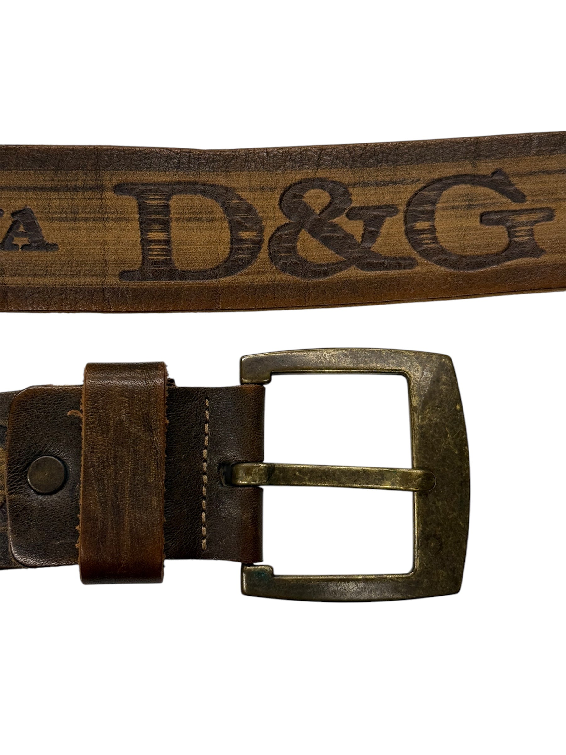 Dolce & Gabbana Brown Leather Belt