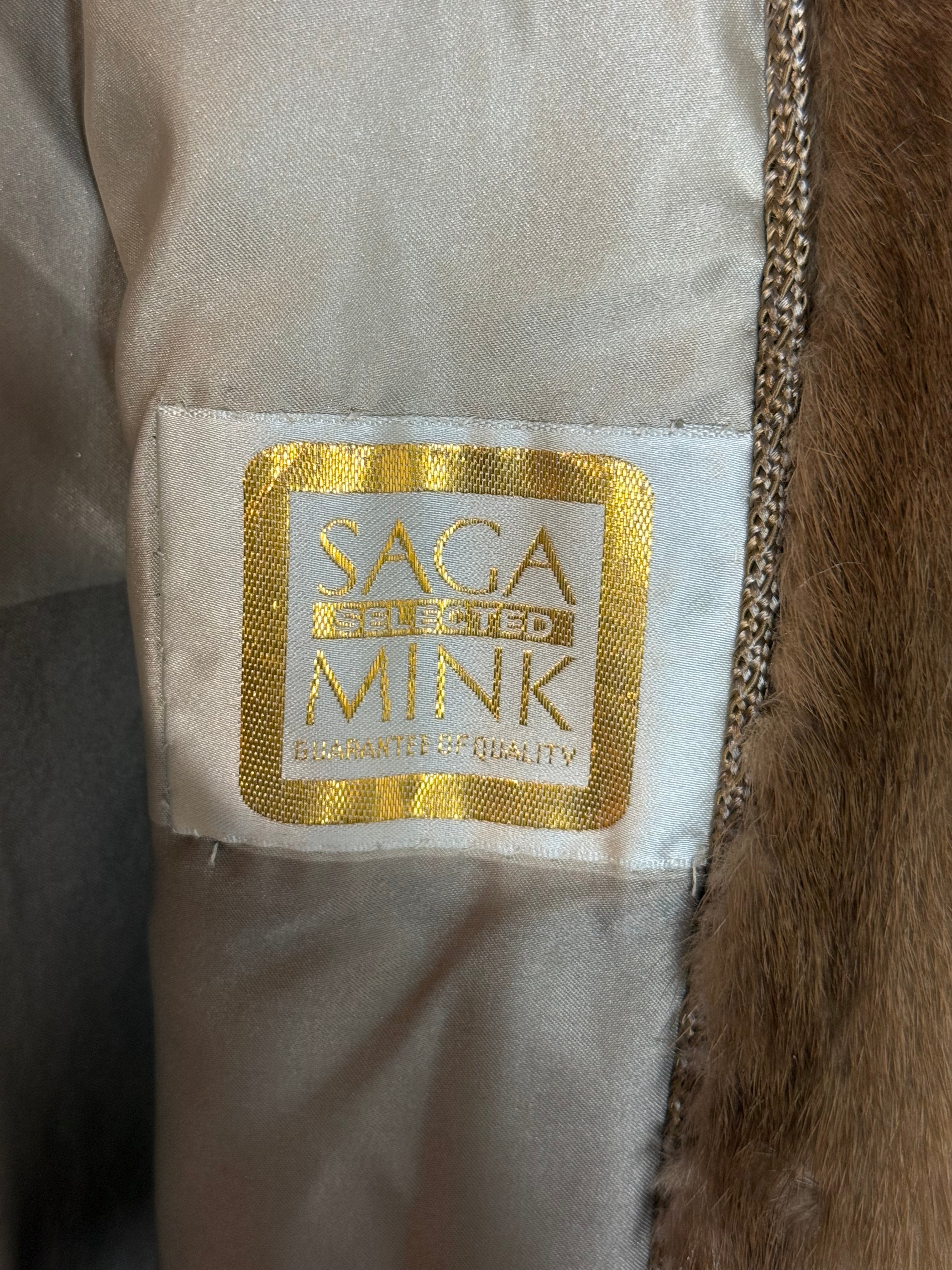 Vintage Saga Mink Full-Length Coat by Henry Phillip Thoresen Oslo