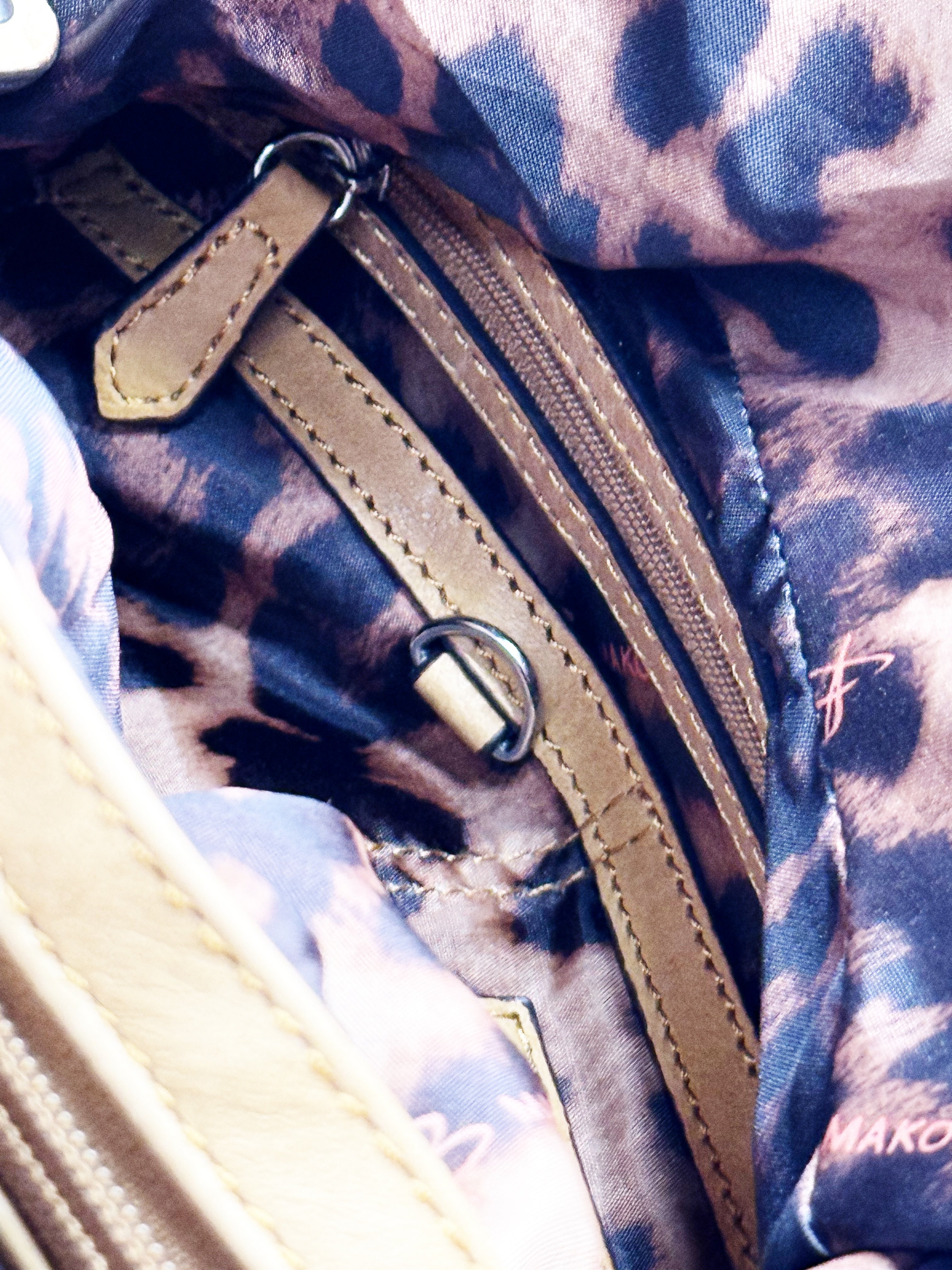 Makowsky Gathered Leather Shoulder Bag