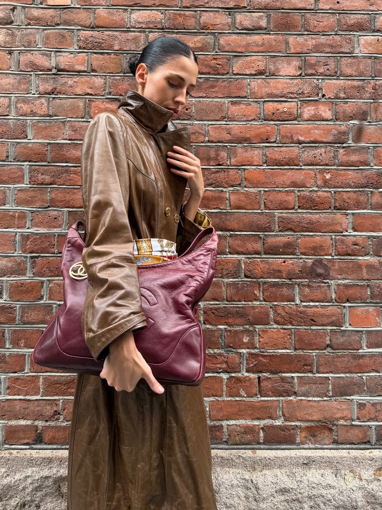 SYLVIE SCHIMMEL PARIS LAMB LEATHER TRENCH COAT – MADE IN FRANCE – SIZE 40