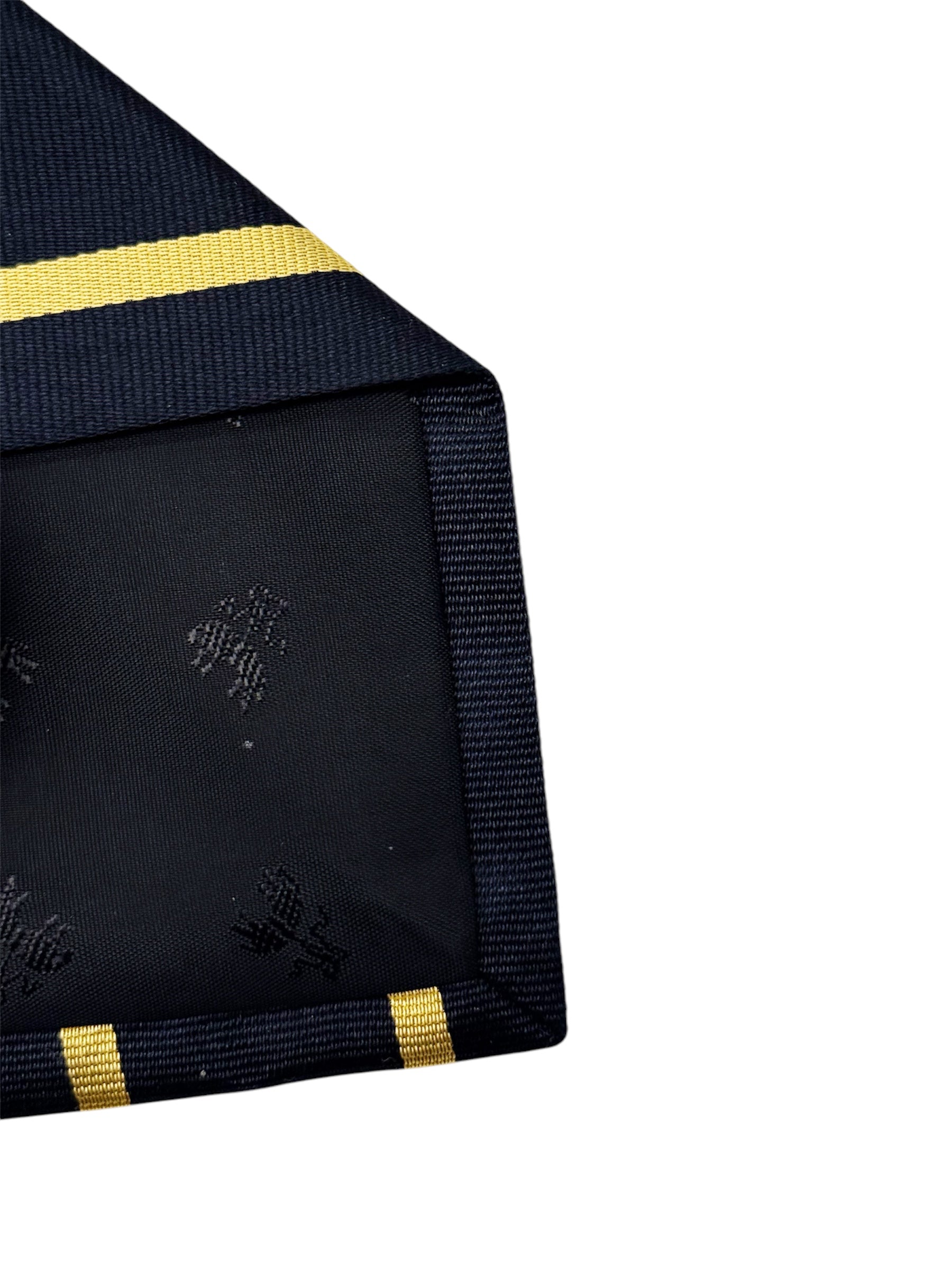 Brooks Brothers Yellow Stripe Silk Tie