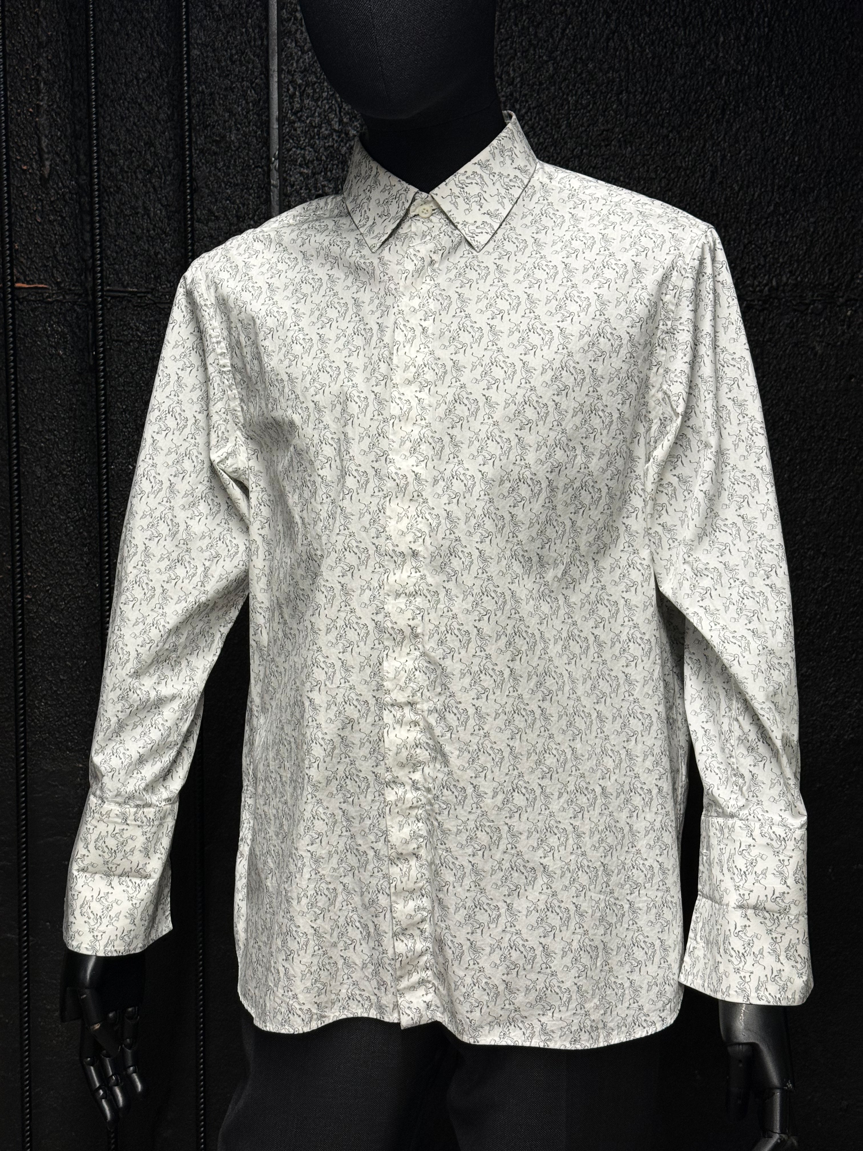 PRADA Men’s Mythological Print Cotton Shirt