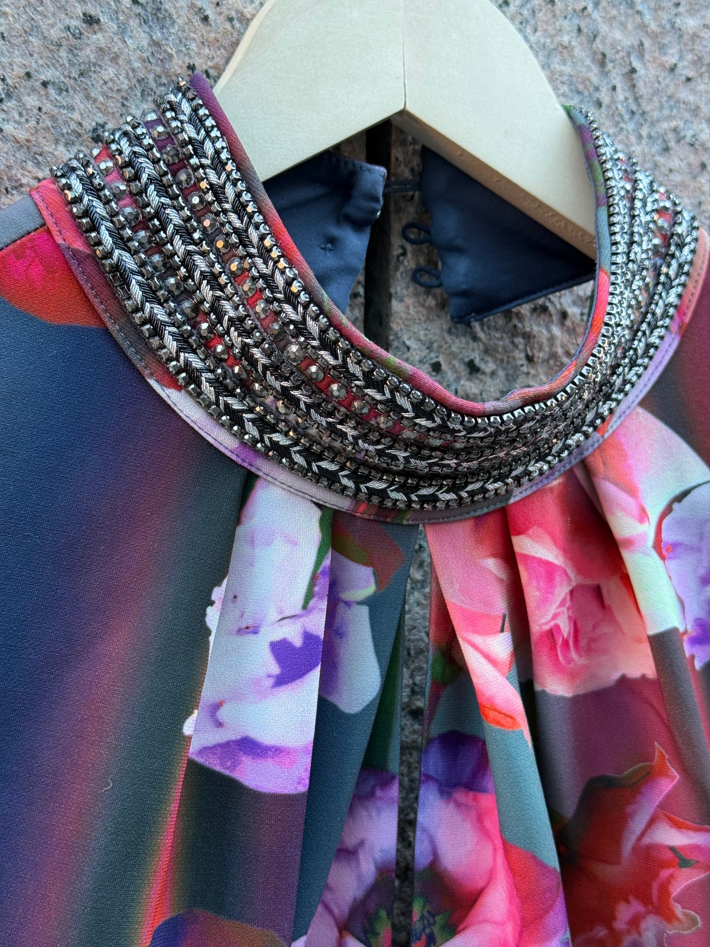 Karen Millen Floral Pleated Dress