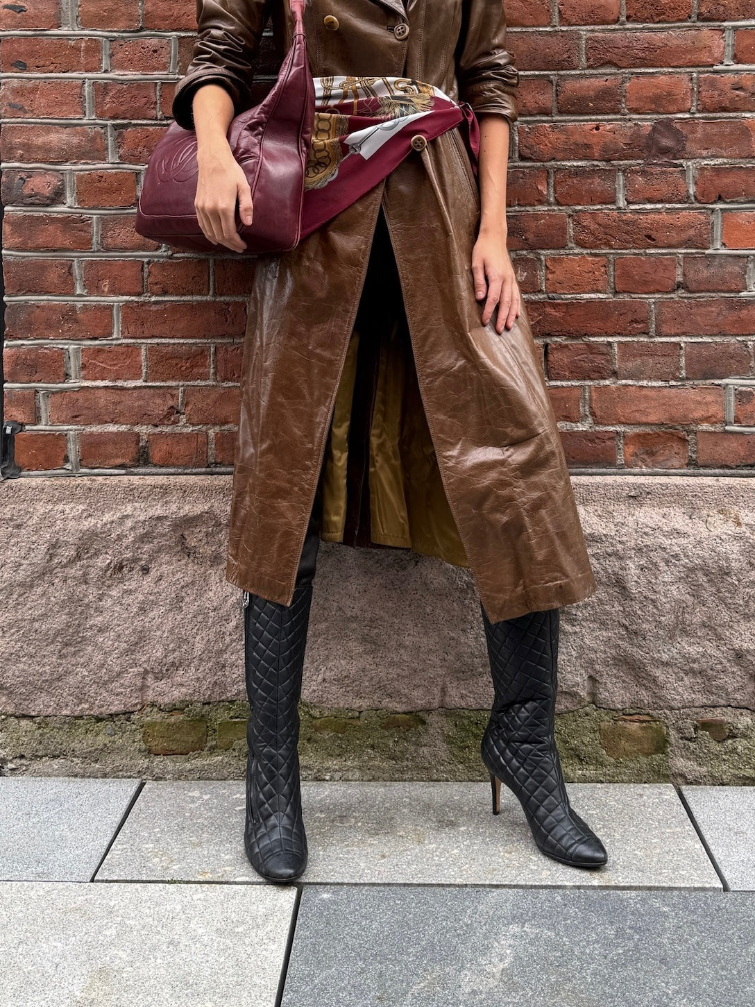 Chanel Quilted Leather Knee-High Boots