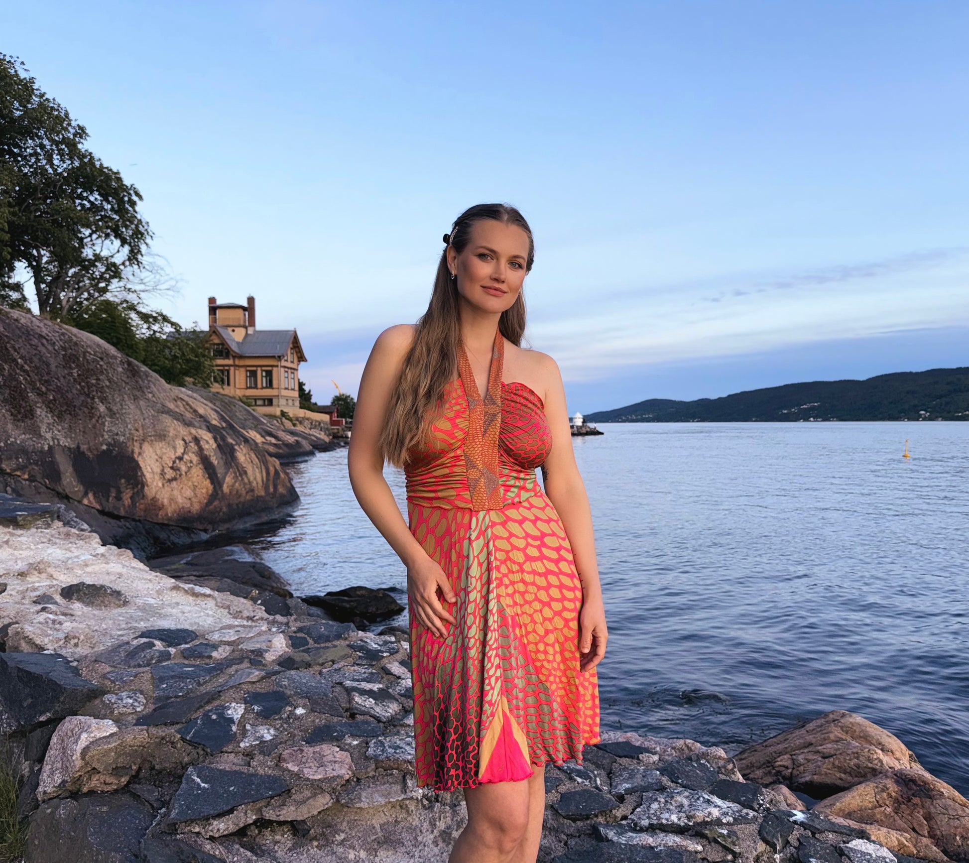 Issa London Silk Halterneck Dress