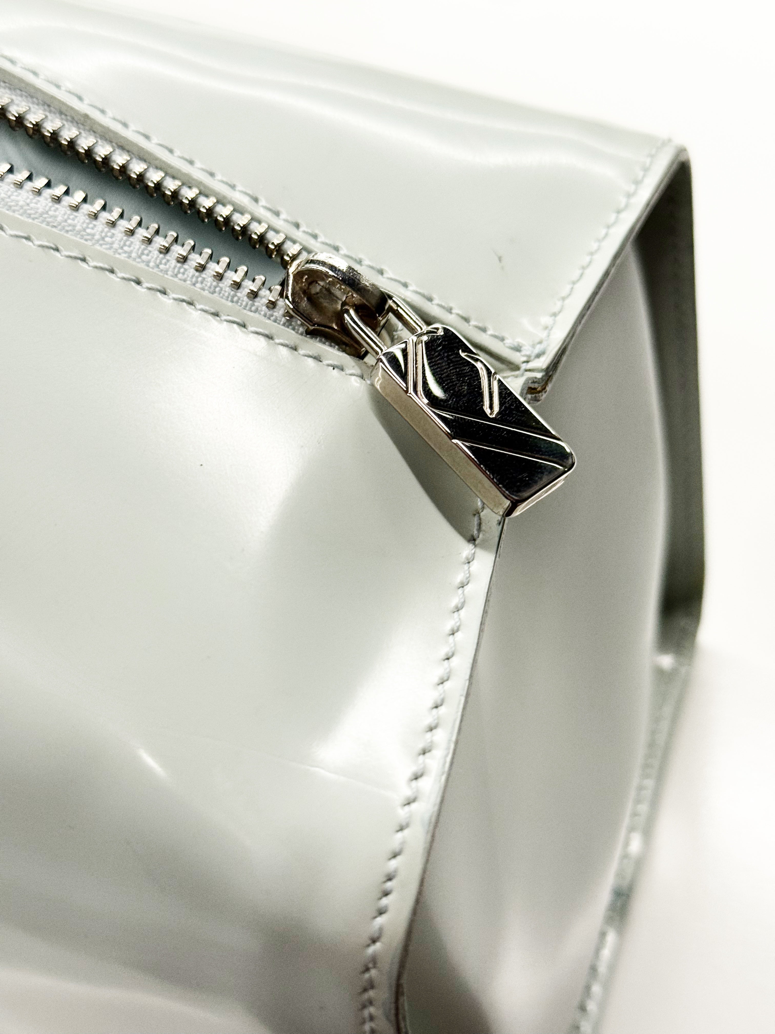 Furla Patent Leather Barrel Bag