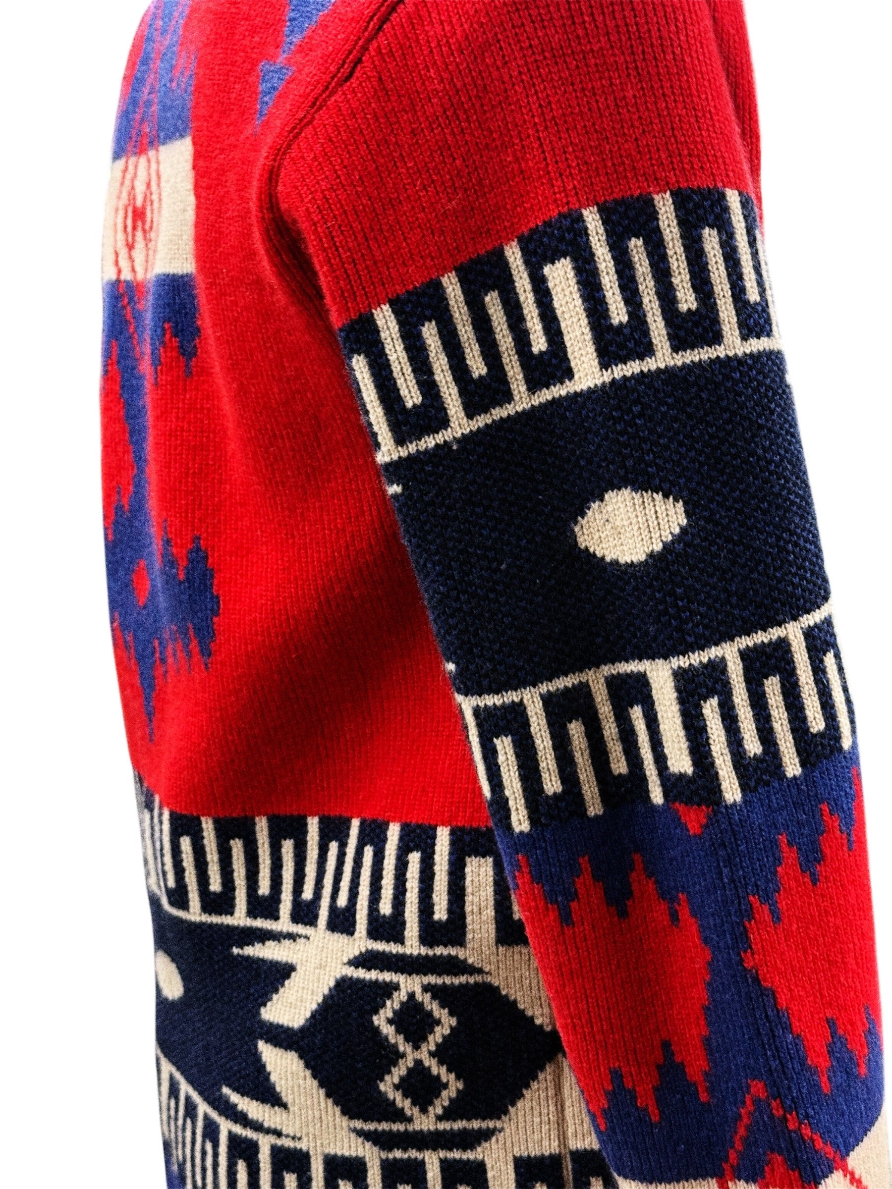 Alanui Icon Jacquard Cardigan in 100% Cashmere – Made in Italy