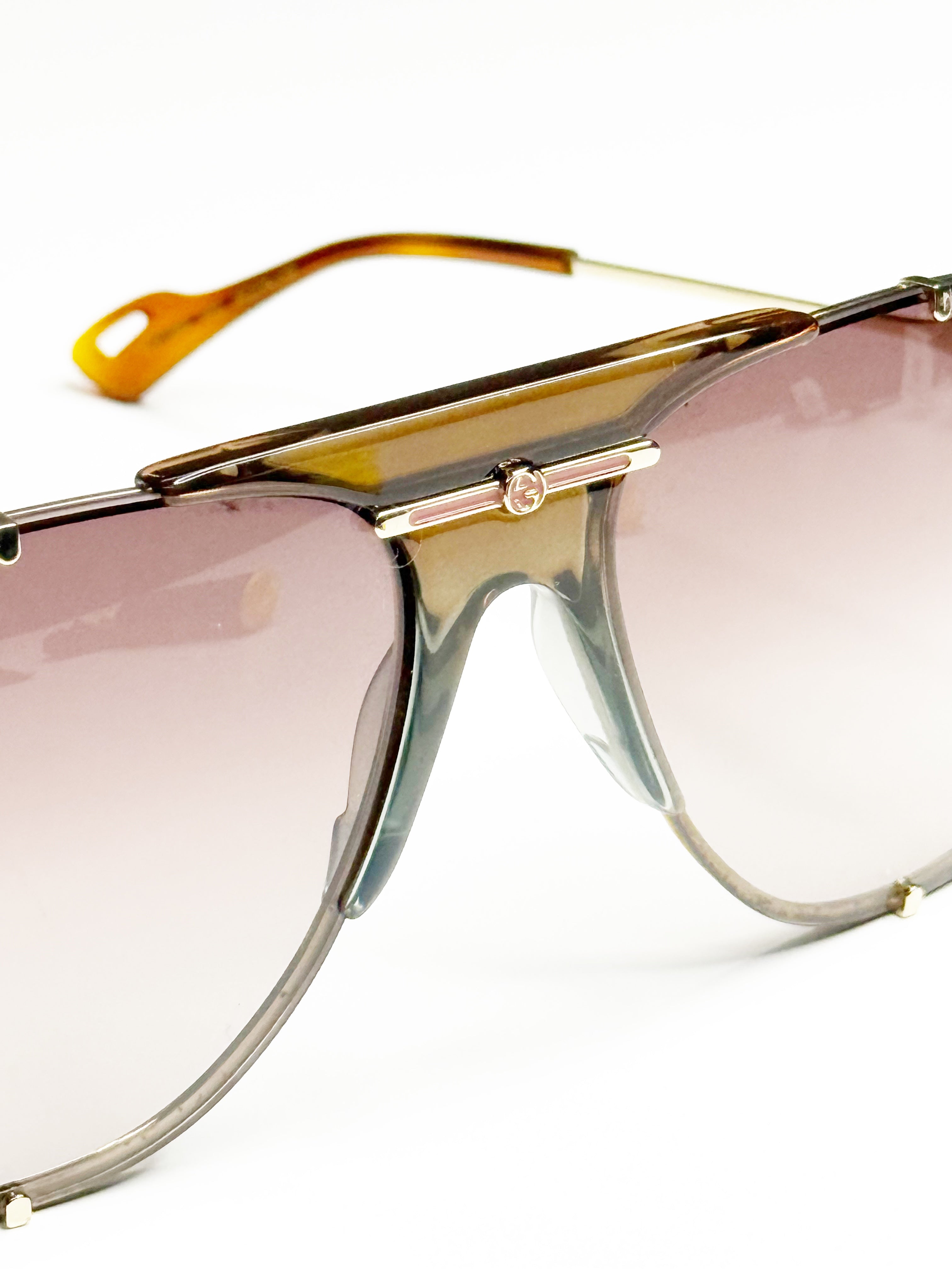 Gucci GG0798S Oversized Aviator Sunglasses