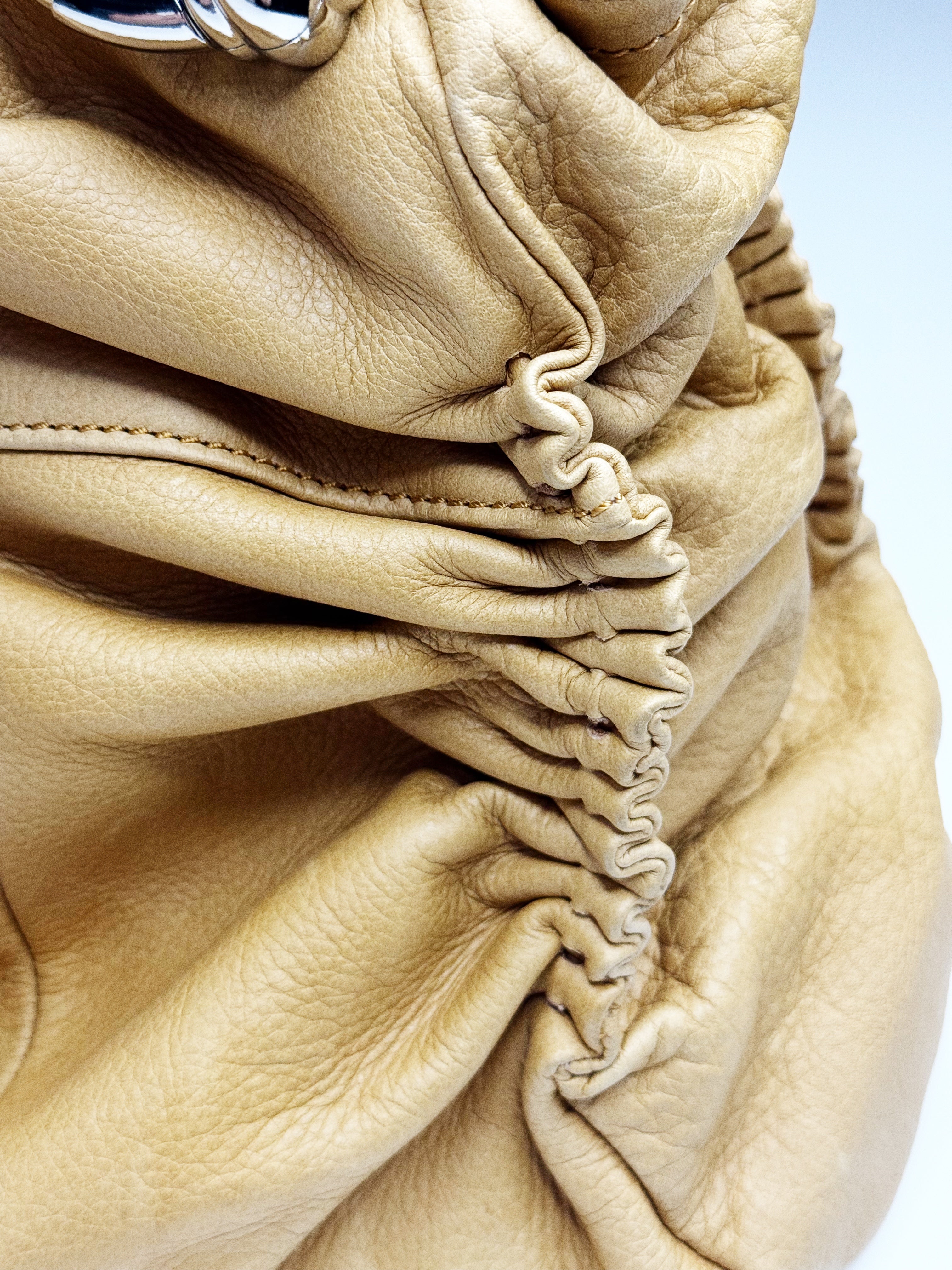 Makowsky Gathered Leather Shoulder Bag