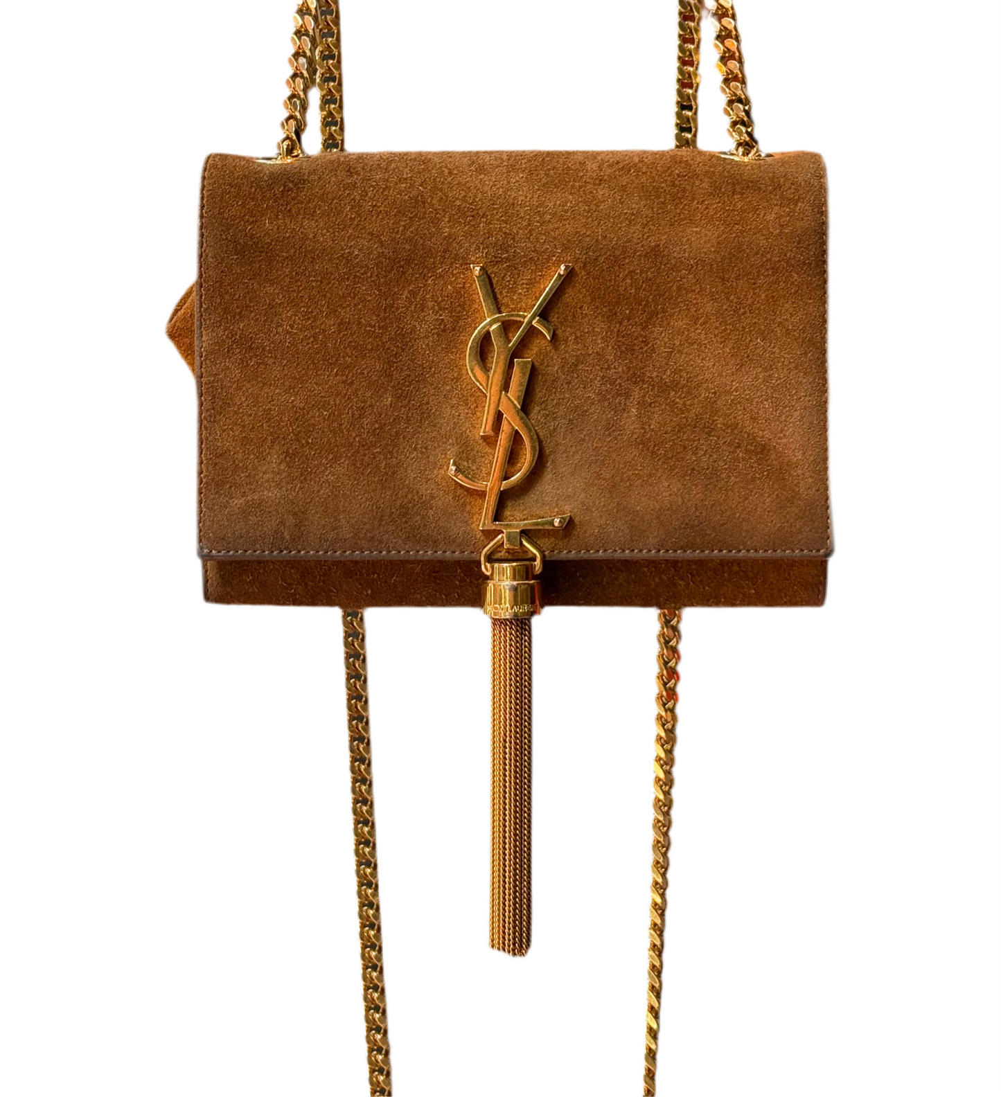 Saint Laurent Kate Tassel Small Bag in Suede
