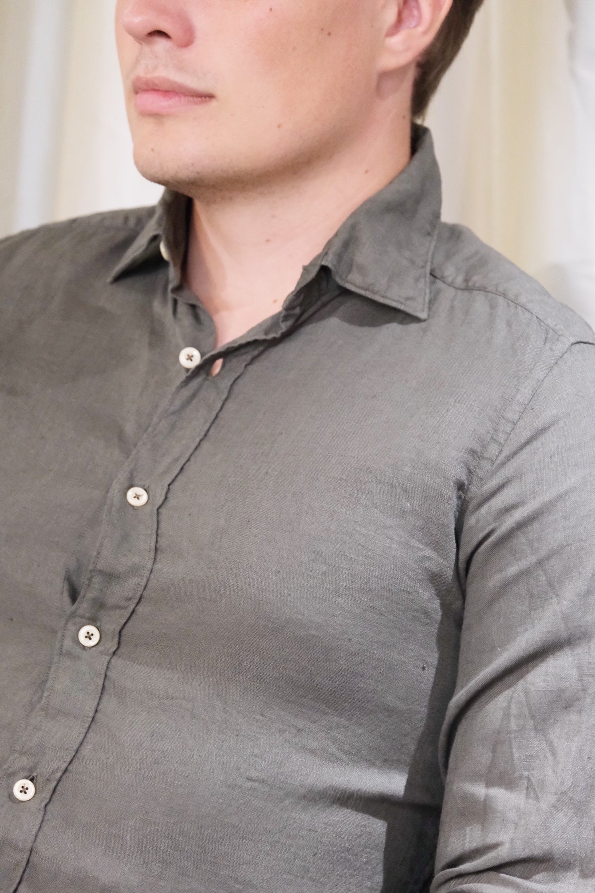 BONTON DOWN ROMA Linen Shirt -S