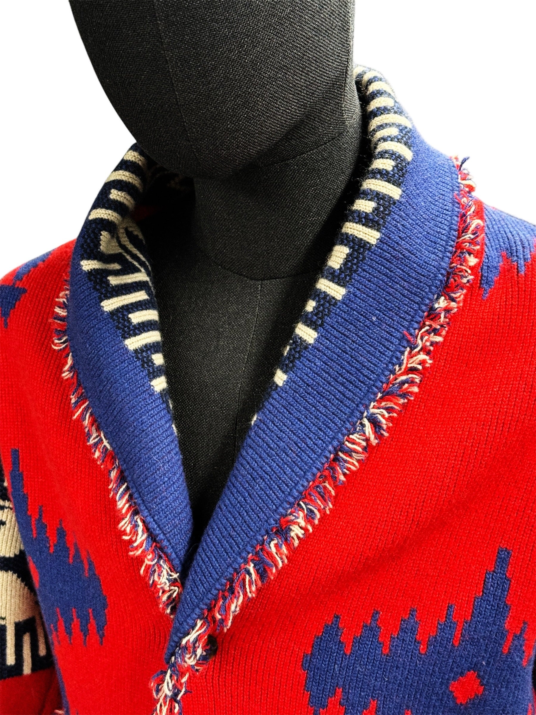 Alanui Icon Jacquard Cardigan in 100% Cashmere – Made in Italy