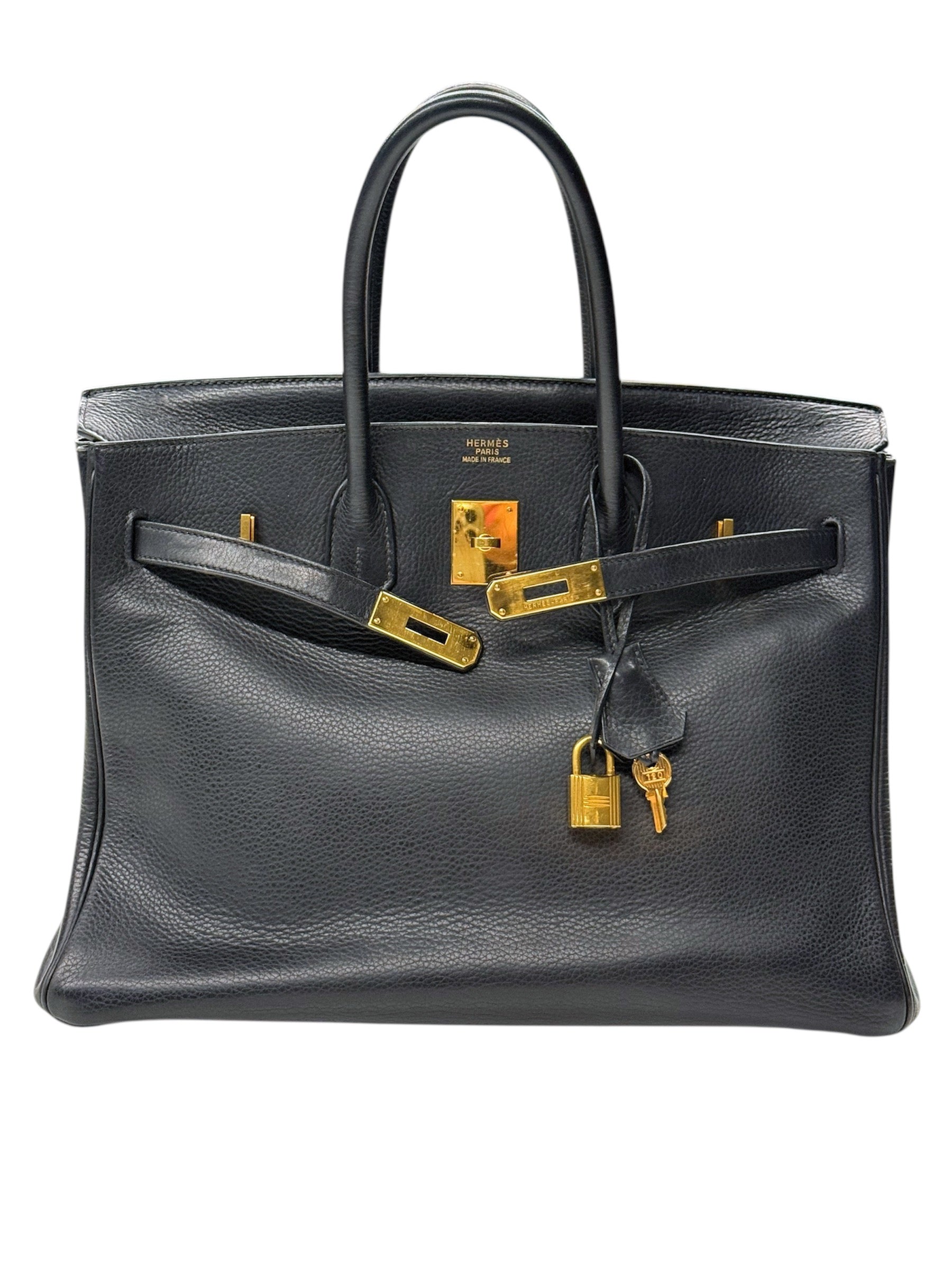 Hermès Birkin 35 Black Togo Leather Bag with Gold Hardware