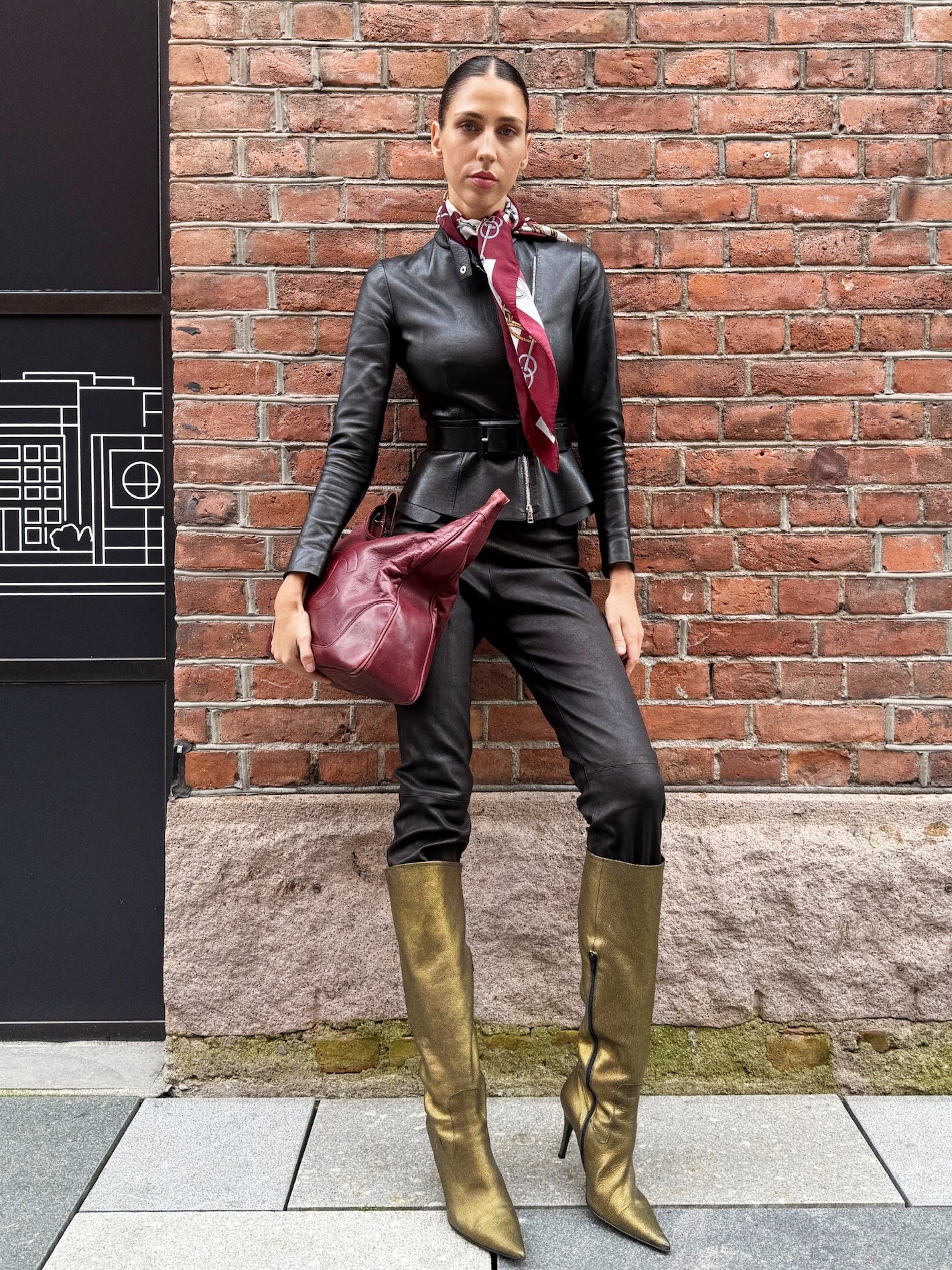 GUCCI Black Leather Jacket – Made in Italy