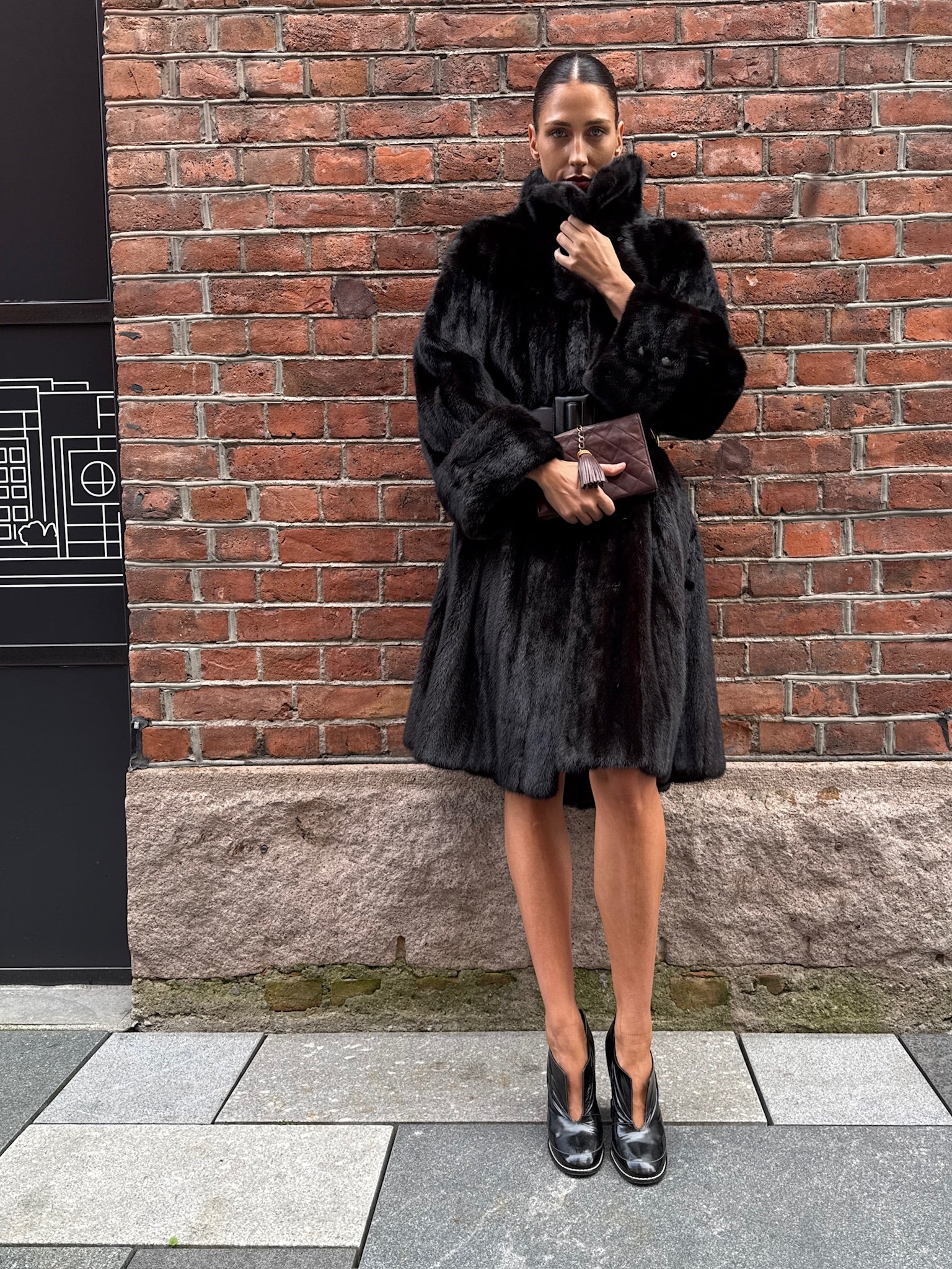 Chloé Black Patent Leather Wedge Ankle Boots - 38 1/2