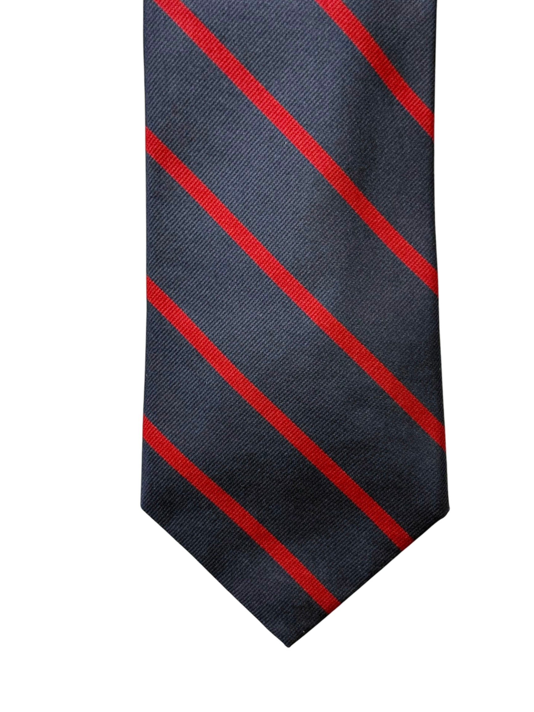 Brooks Brothers Navy & Red Striped Silk Tie