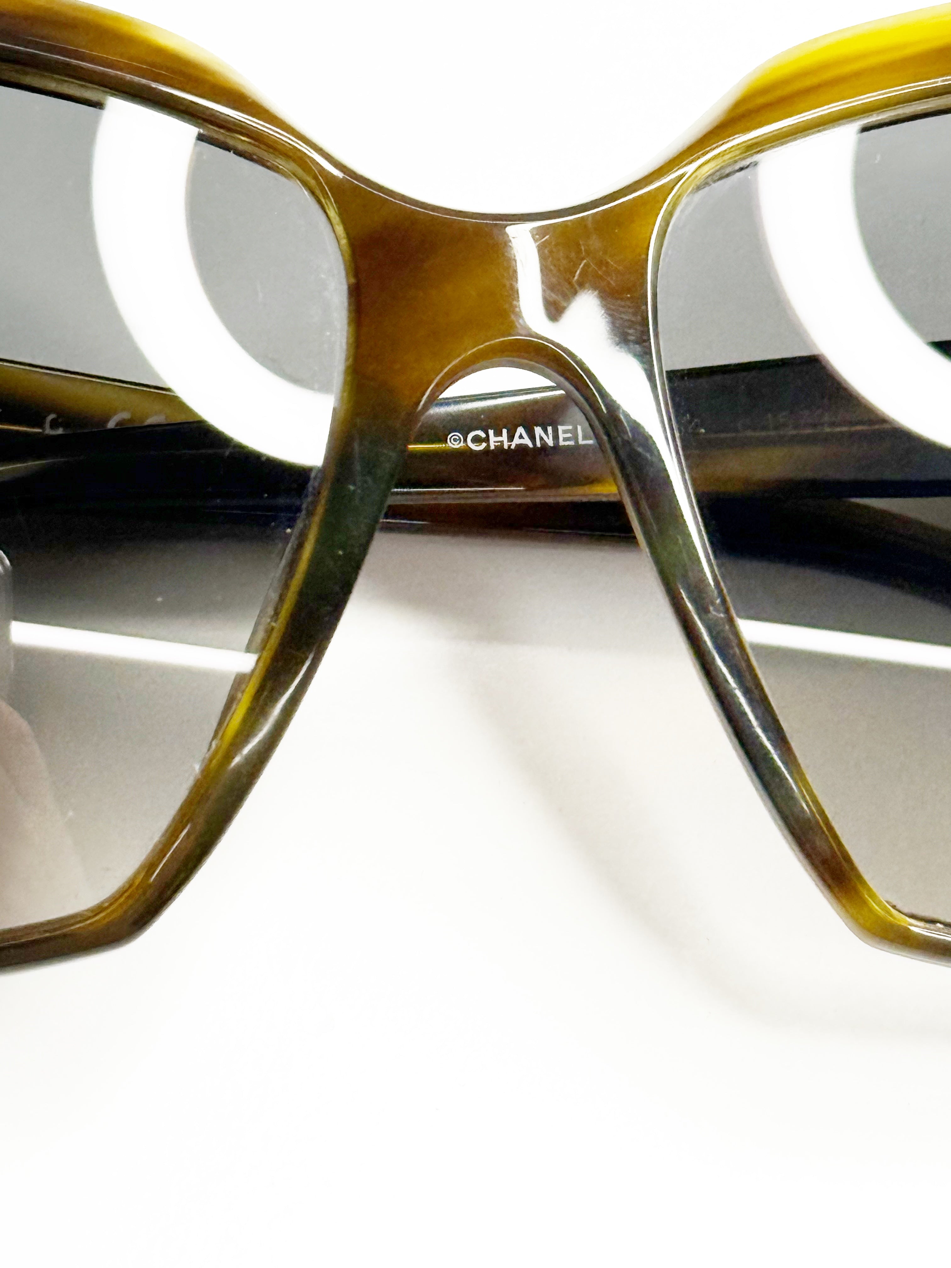 CHANEL 5364 C.1579/71 Oversized Tortoiseshell Sunglasses