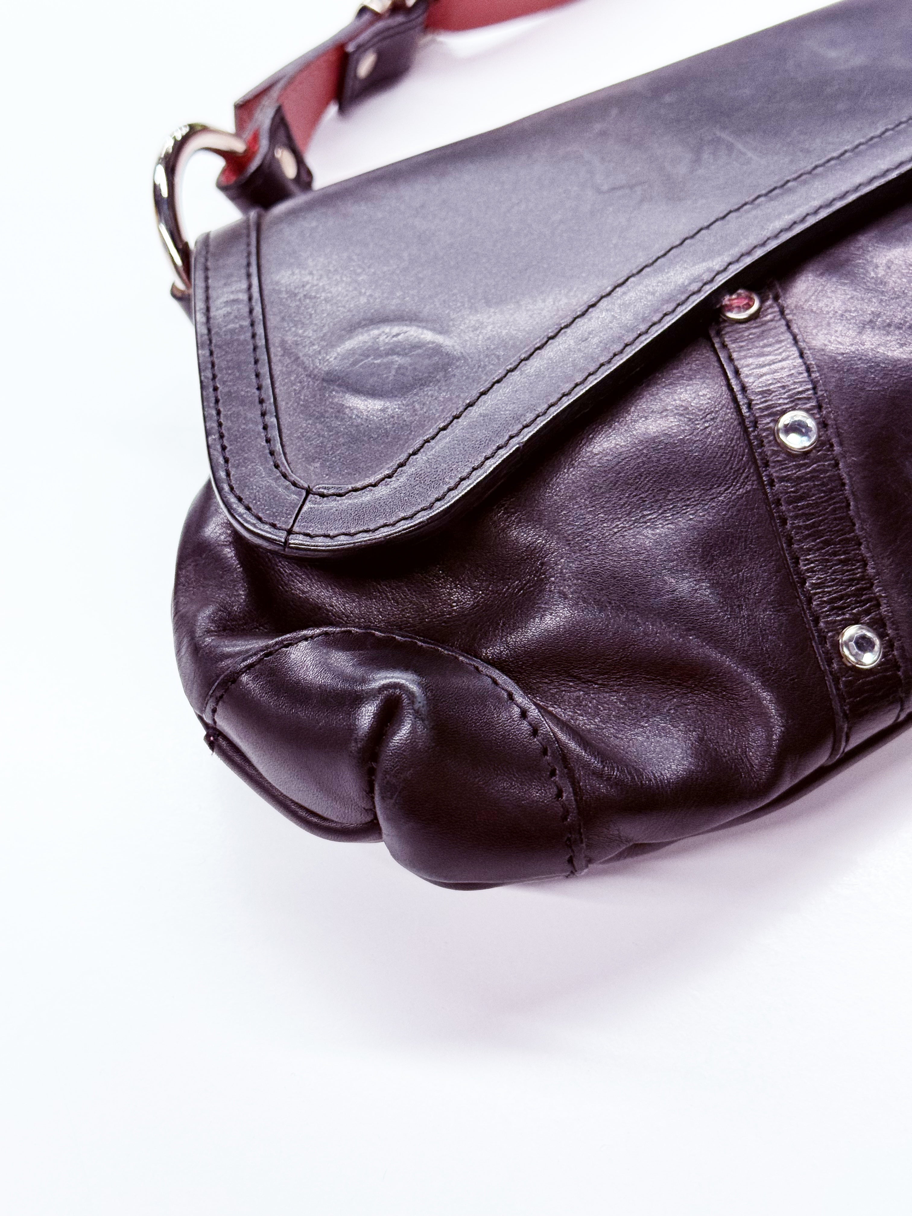 Giancarlo Proli Black Leather Shoulder Bag