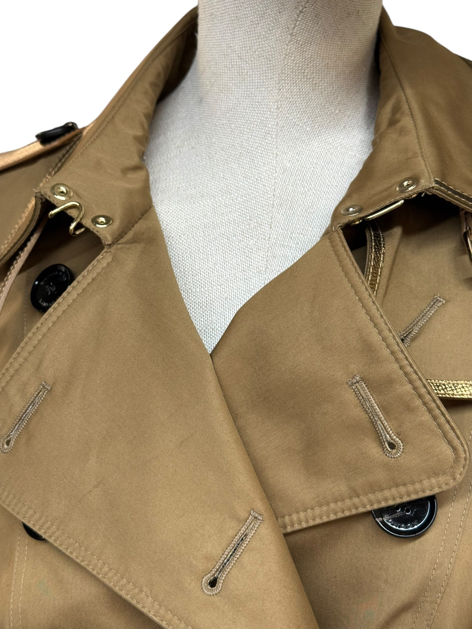 BURBERRY PRORSUM London Short Trench Coat - EU 40